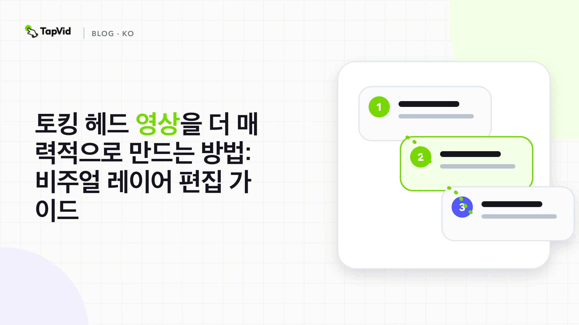 시청자 질문을 콜아웃, 레이아웃, 다이어그램, 실제 맥락에 연결하는 토킹 헤드 영상 가이드