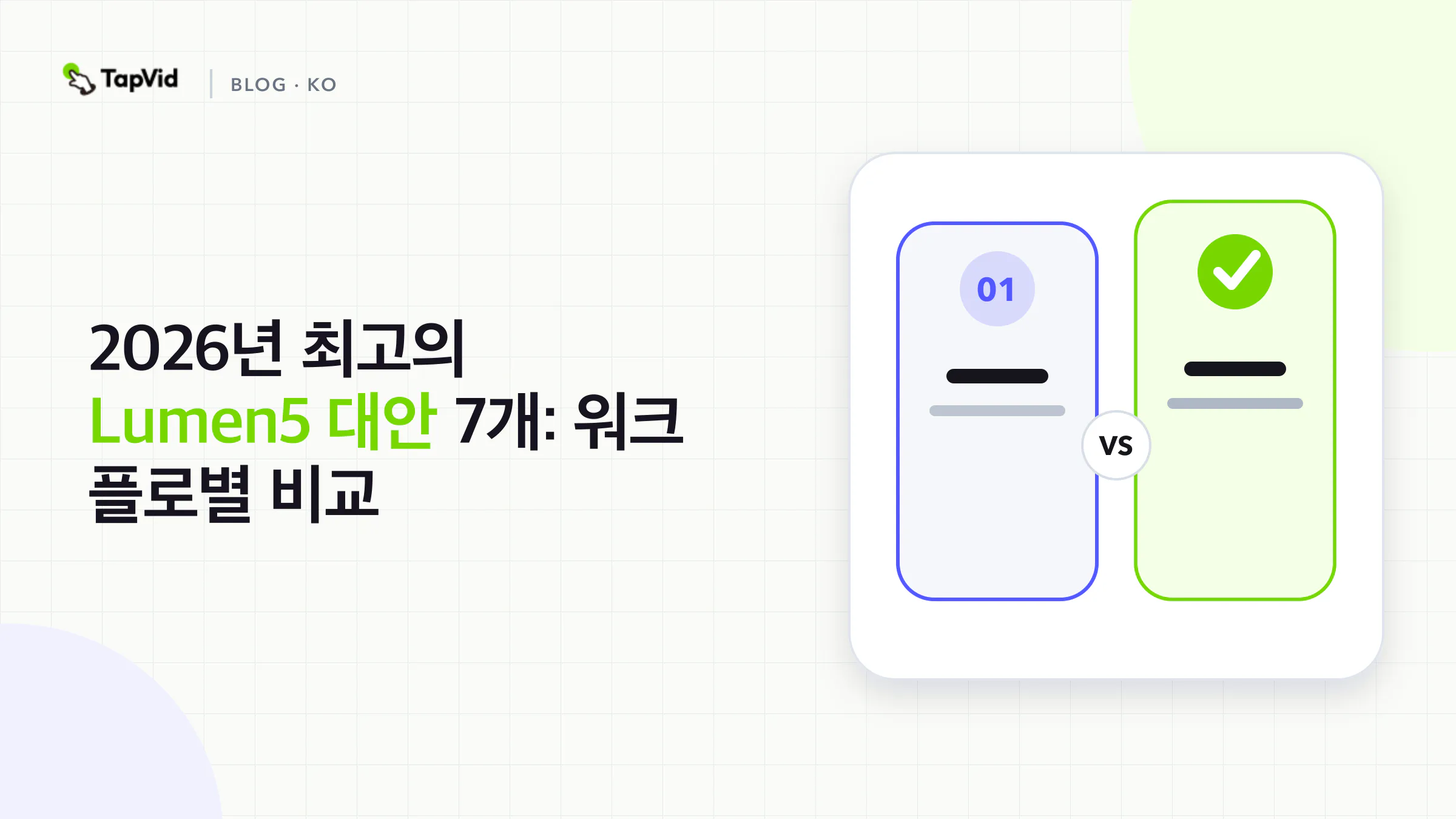 모션 설명 영상, 스톡 재활용, 아바타 교육, 직접 편집을 포함한 워크플로별 Lumen5 대안 7개 비교