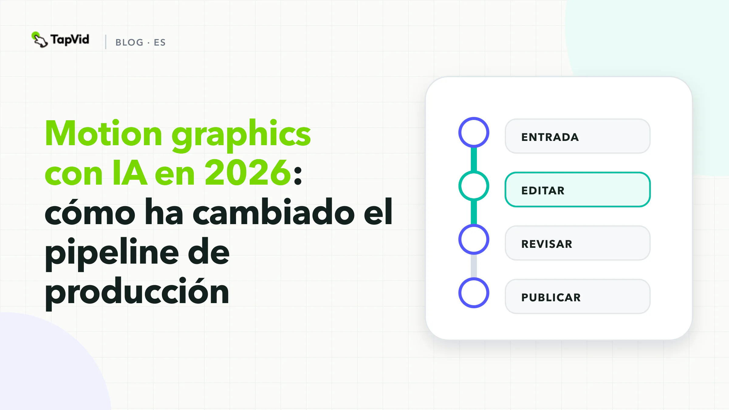 Motion graphics con IA: el flujo de producción de 2026