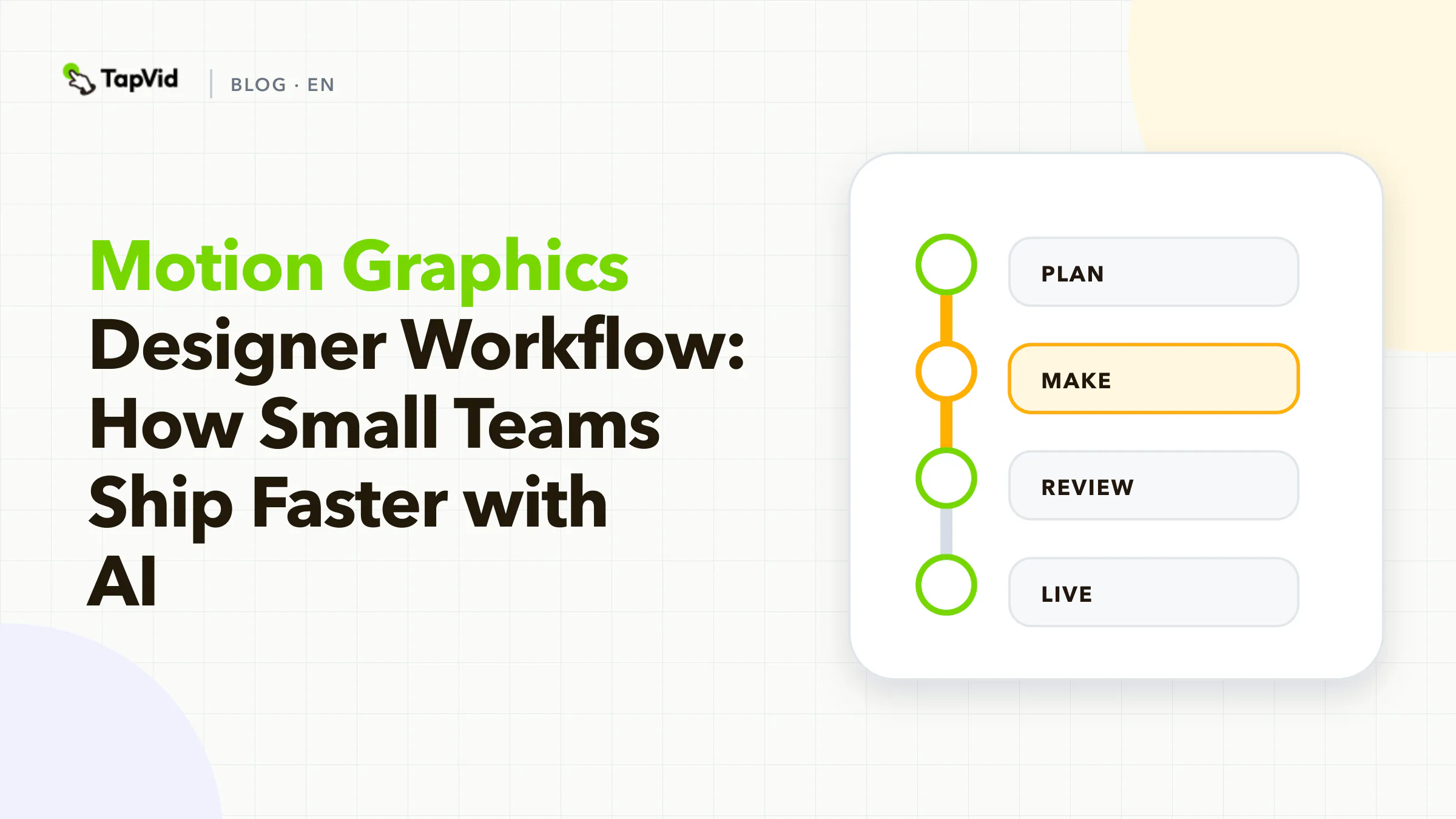 Motion Graphics Designer Workflow
