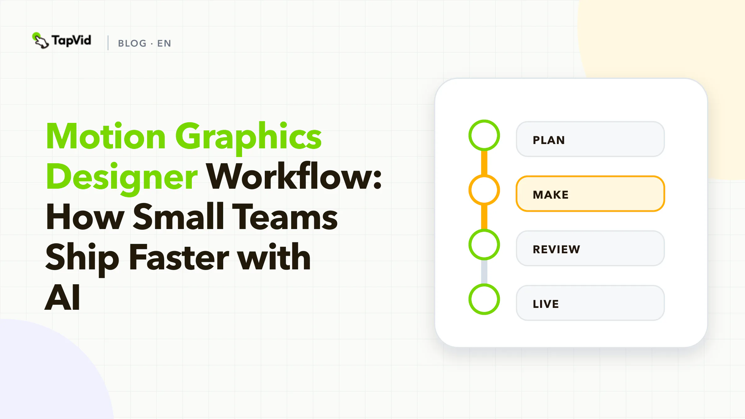 Motion Graphics Designer Workflow