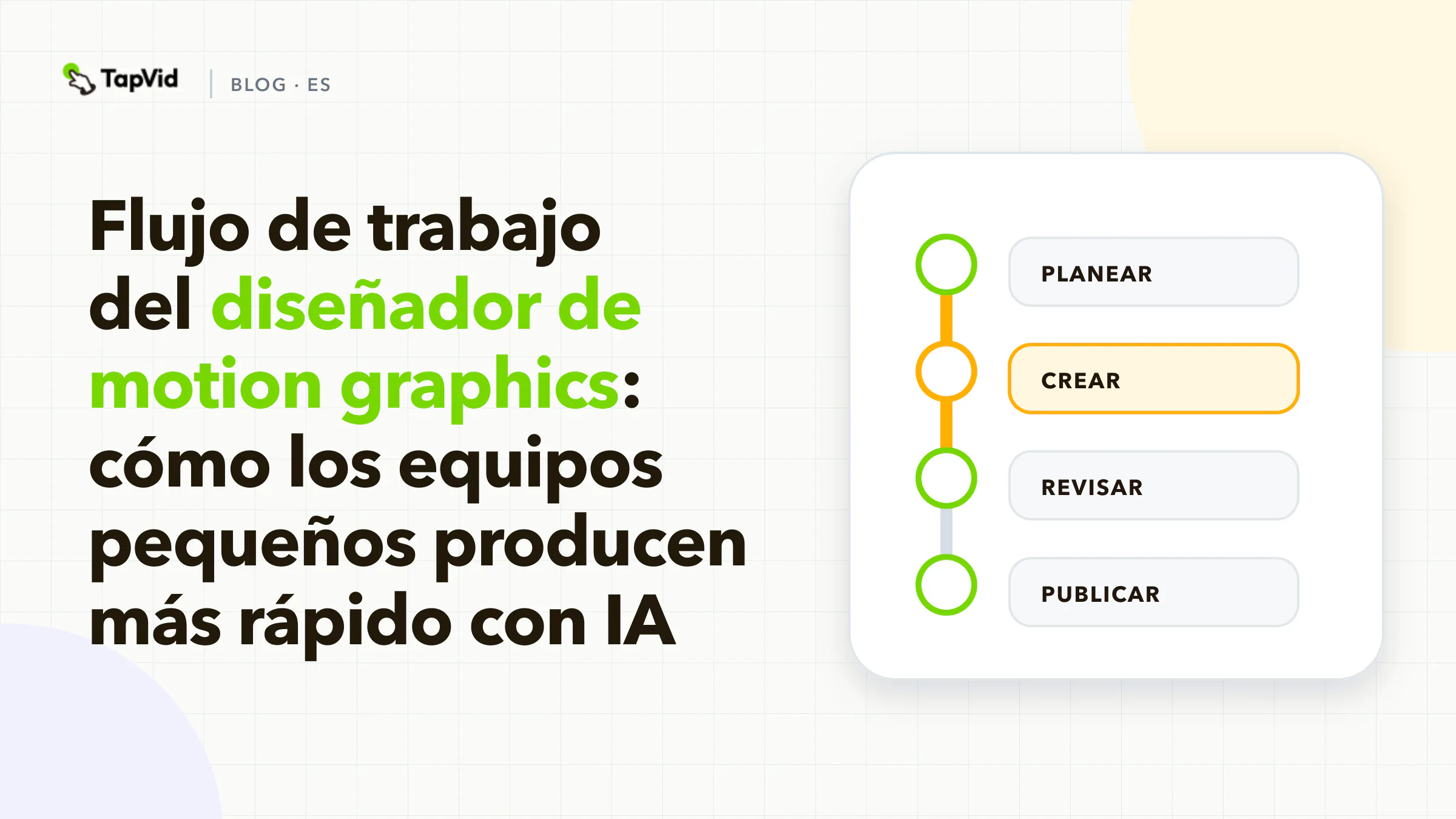 Flujo de trabajo de un diseñador de motion graphics