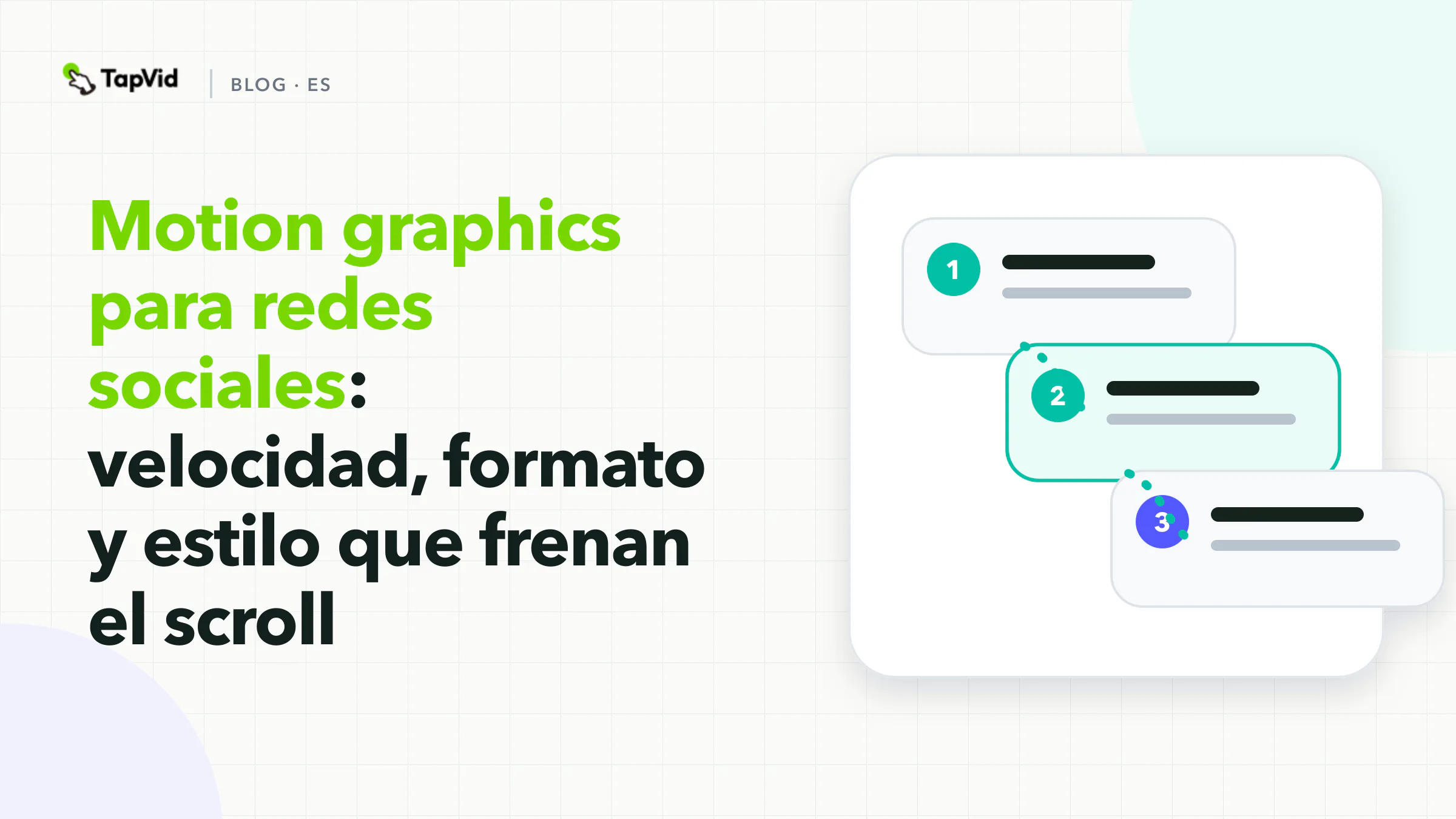 Motion graphics para redes sociales