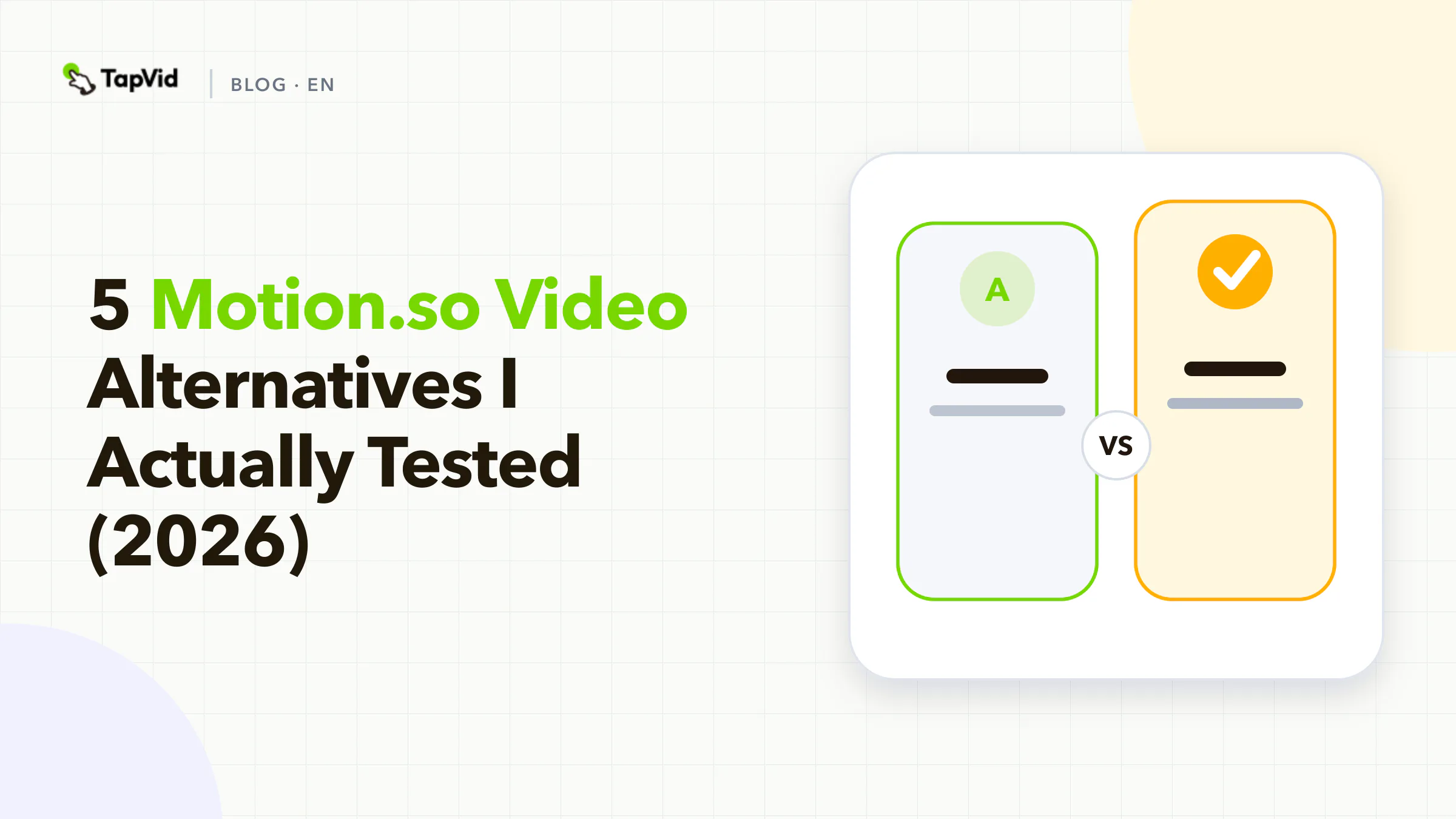 Five Motion.so alternatives compared after hands-on generation tests