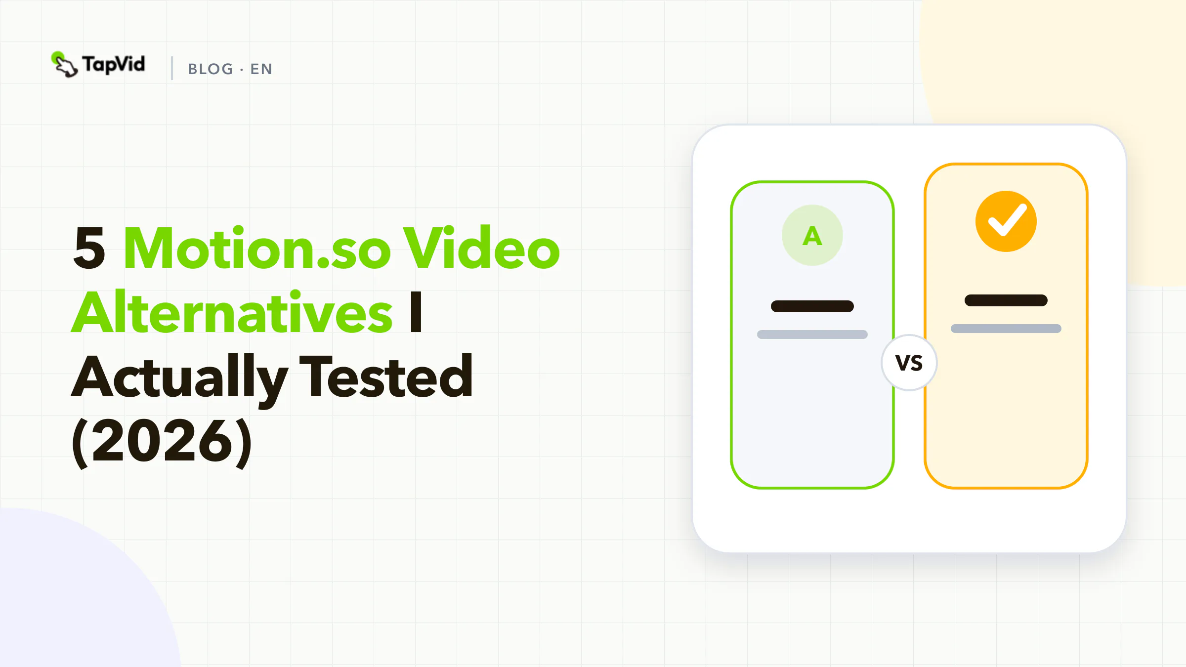 Five Motion.so alternatives compared after hands-on generation tests