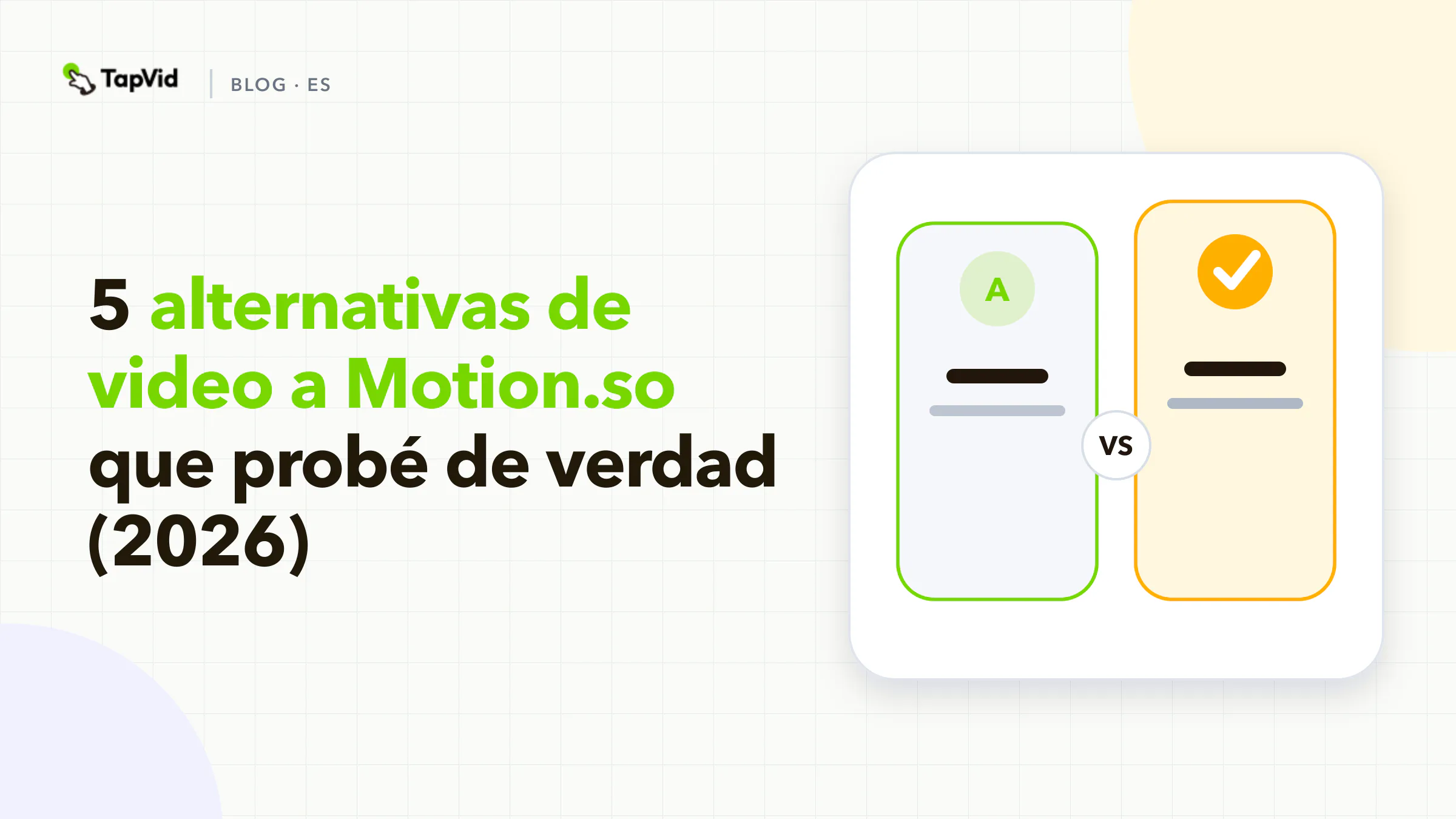 Cinco alternativas a Motion.so comparadas tras realizar pruebas prácticas de generación