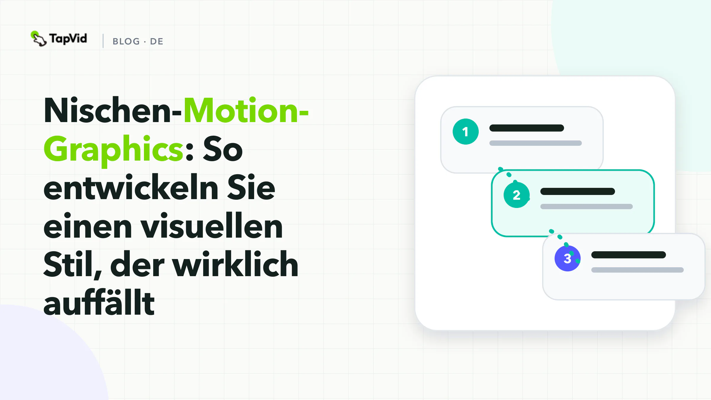 Unverwechselbarer Stil für eine Motion-Graphics-Nische