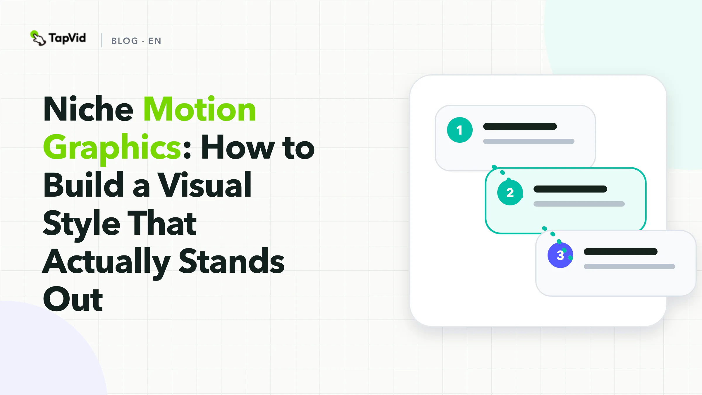 Niche Motion Graphics Stand-Out Style