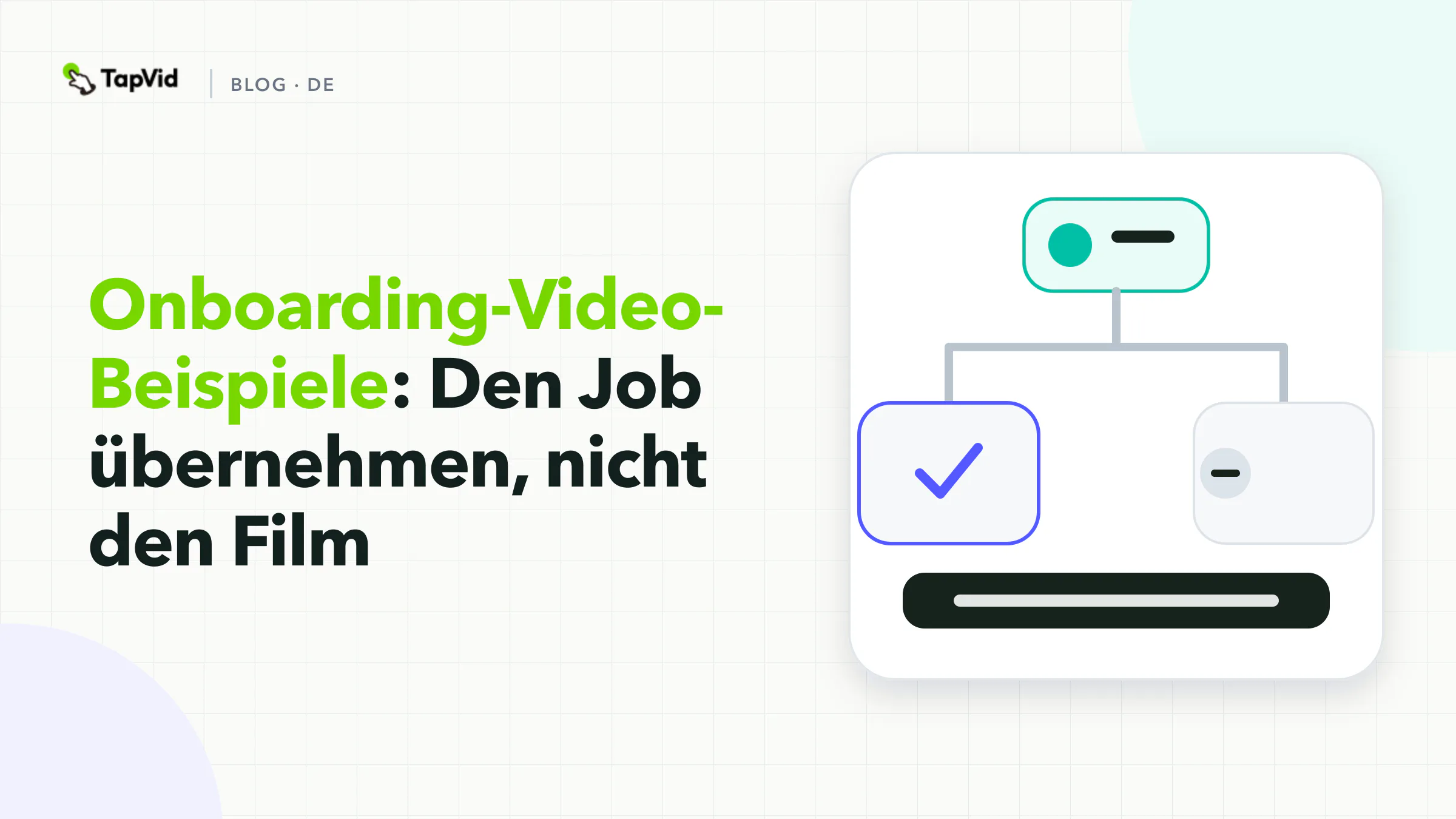 Entscheidungsbaum: Ordne einen Onboarding-Clip nach der Aufgabe der Neueinstellung und nimm den Job, nicht den Kulturfilm.