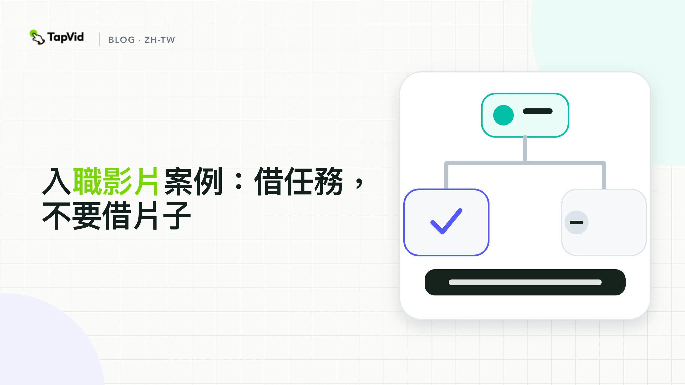 決策樹：先依新進員工任務把到職片段分類，然後借任務，別借文化片。
