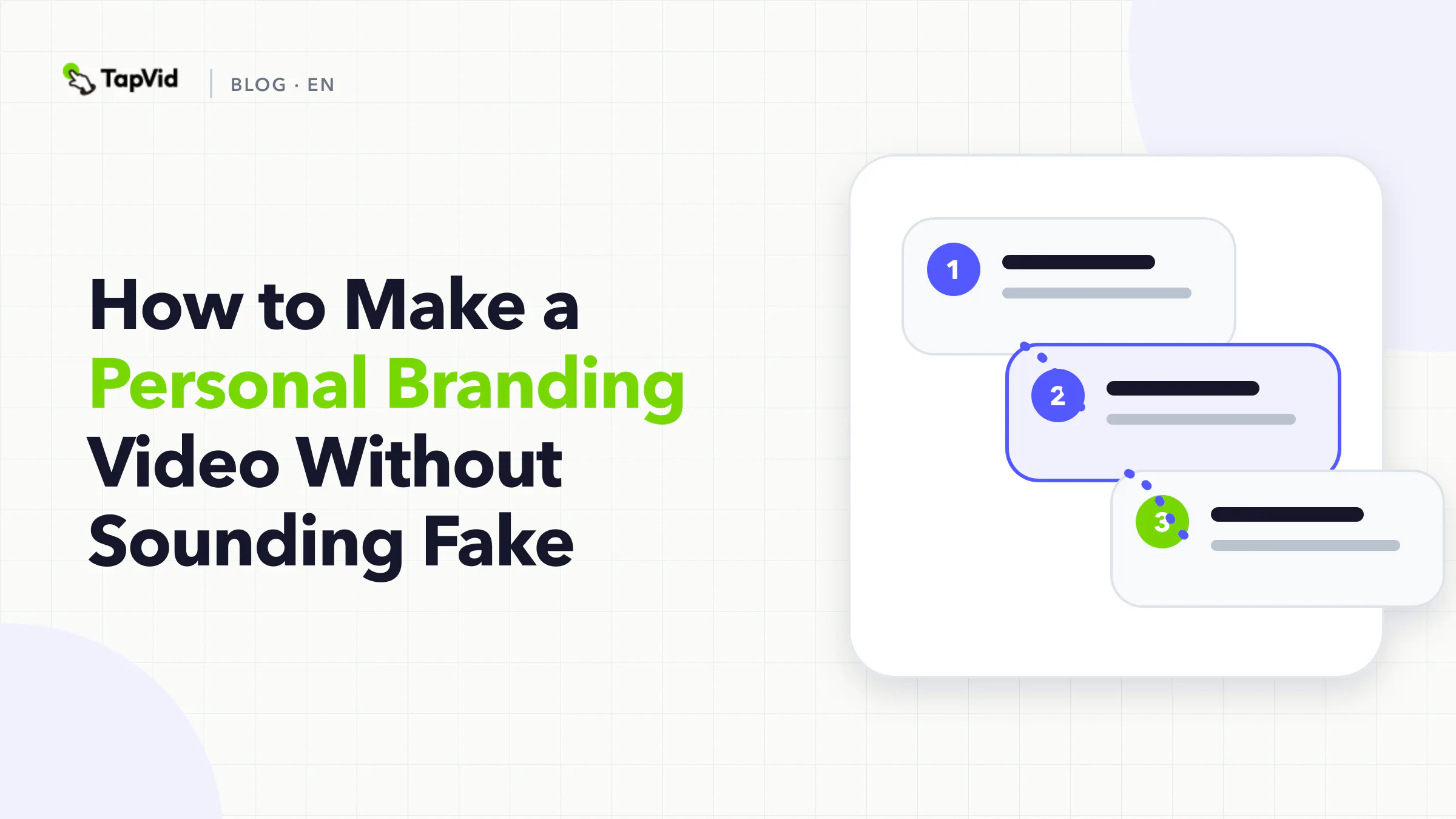 Personal branding video guide based on real identity, owned expertise, and a clear video system