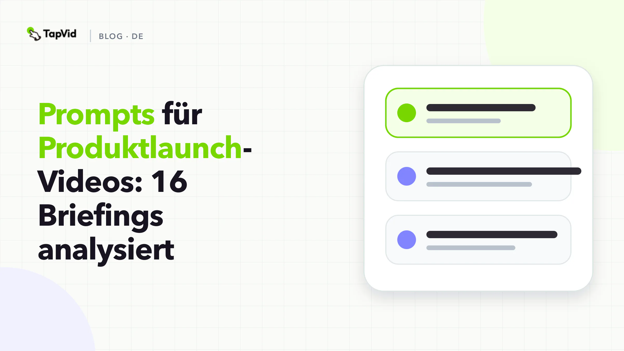 Prompts für Produktlaunch-Videos: 16 Briefings analysiert