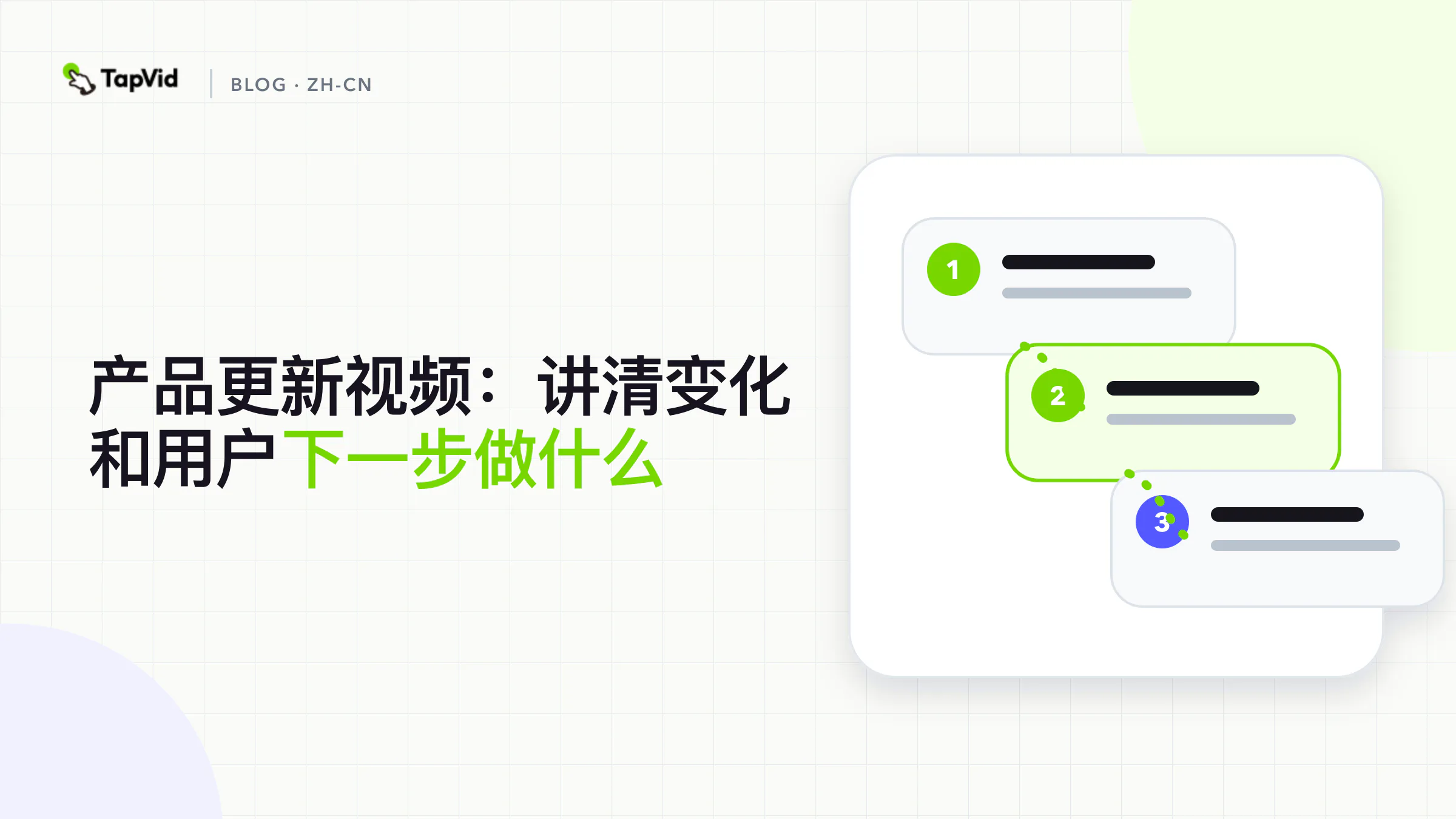 产品更新视频：讲清变化和用户下一步做什么