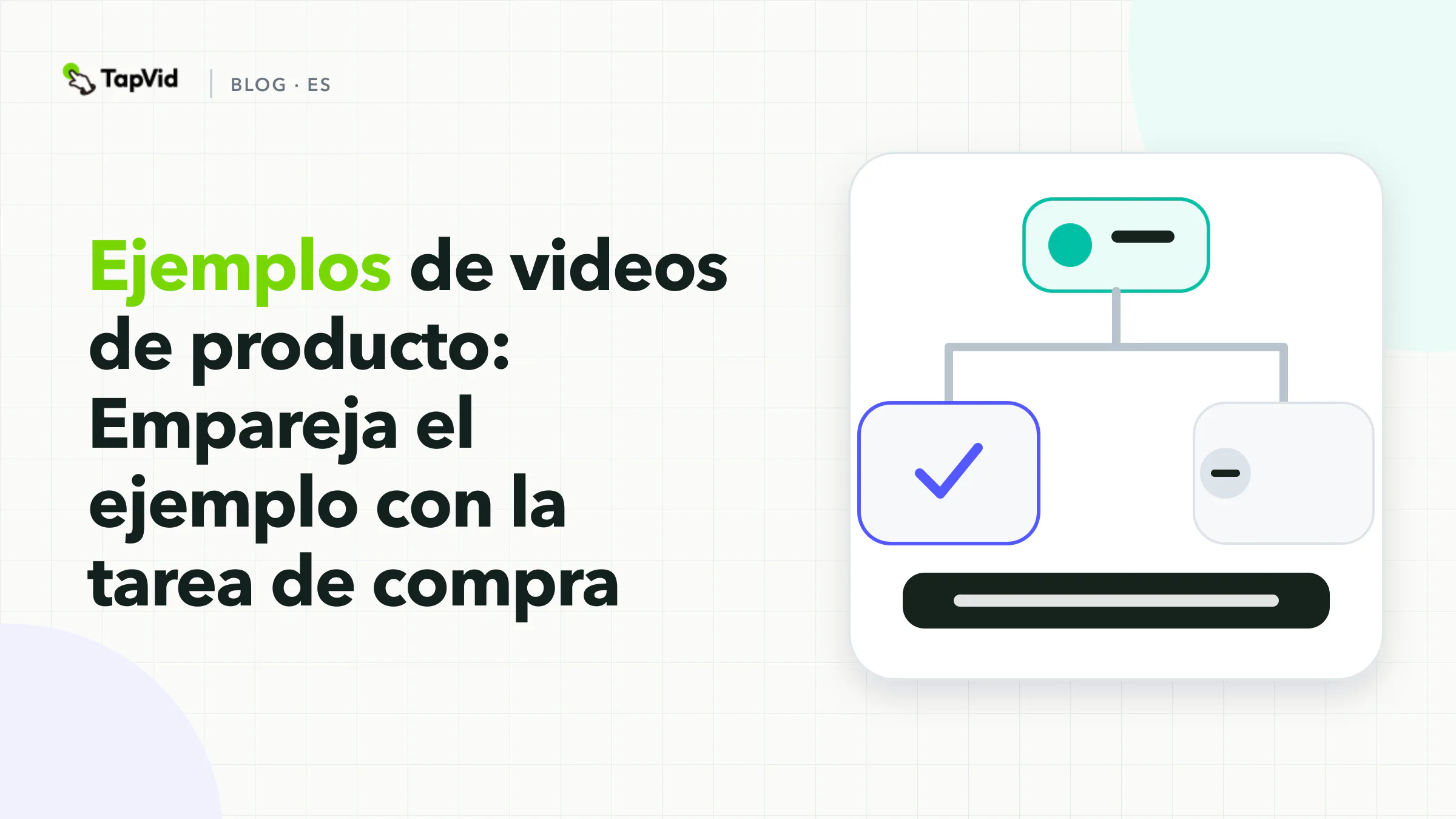 Empareja un ejemplo de video de producto con inspección, mecanismo, contexto o lanzamiento.