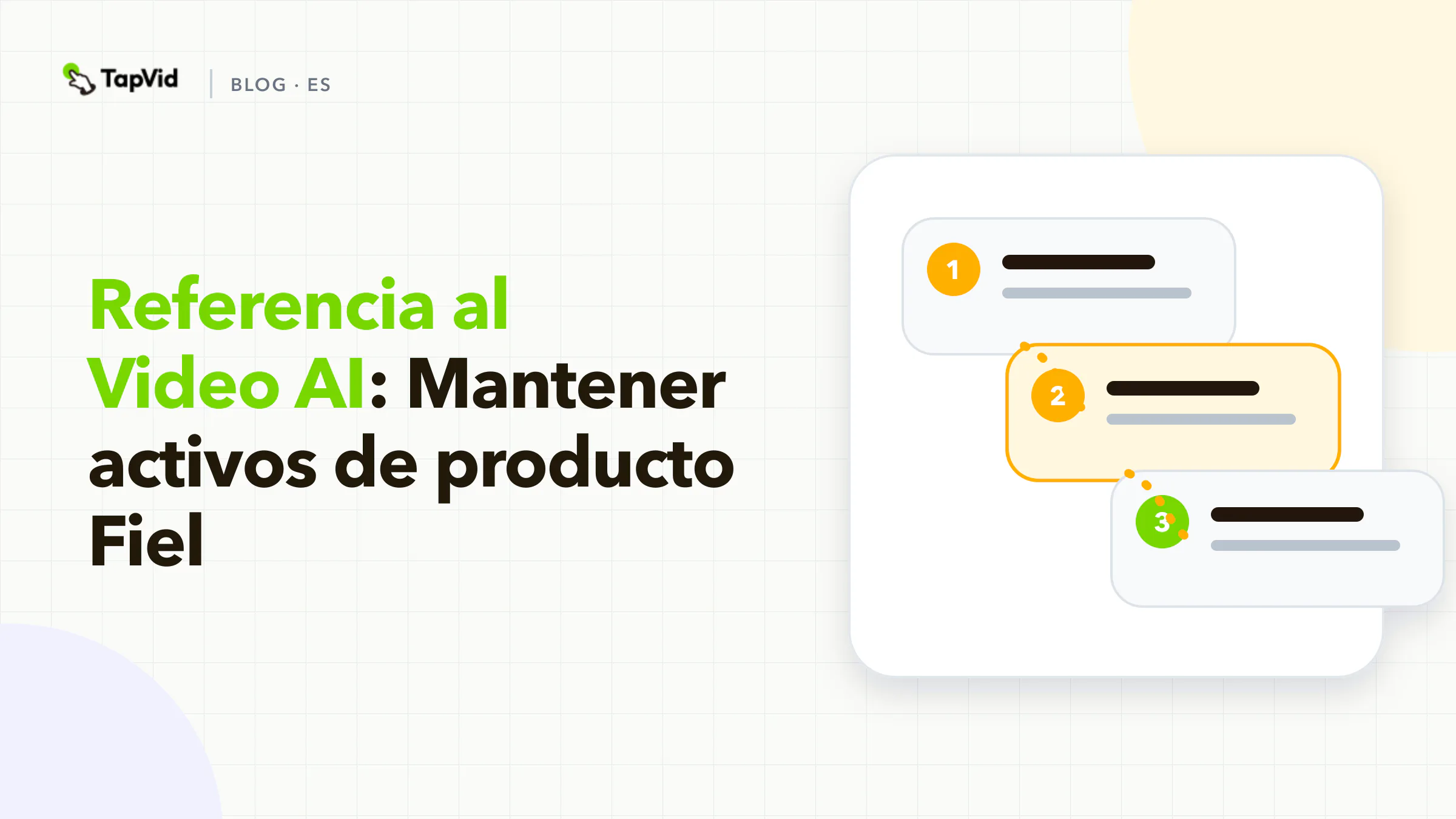 Referencia al Video AI: Mantener activos de productos Flujo de trabajo fiel, evidencia y cheques de aceptación