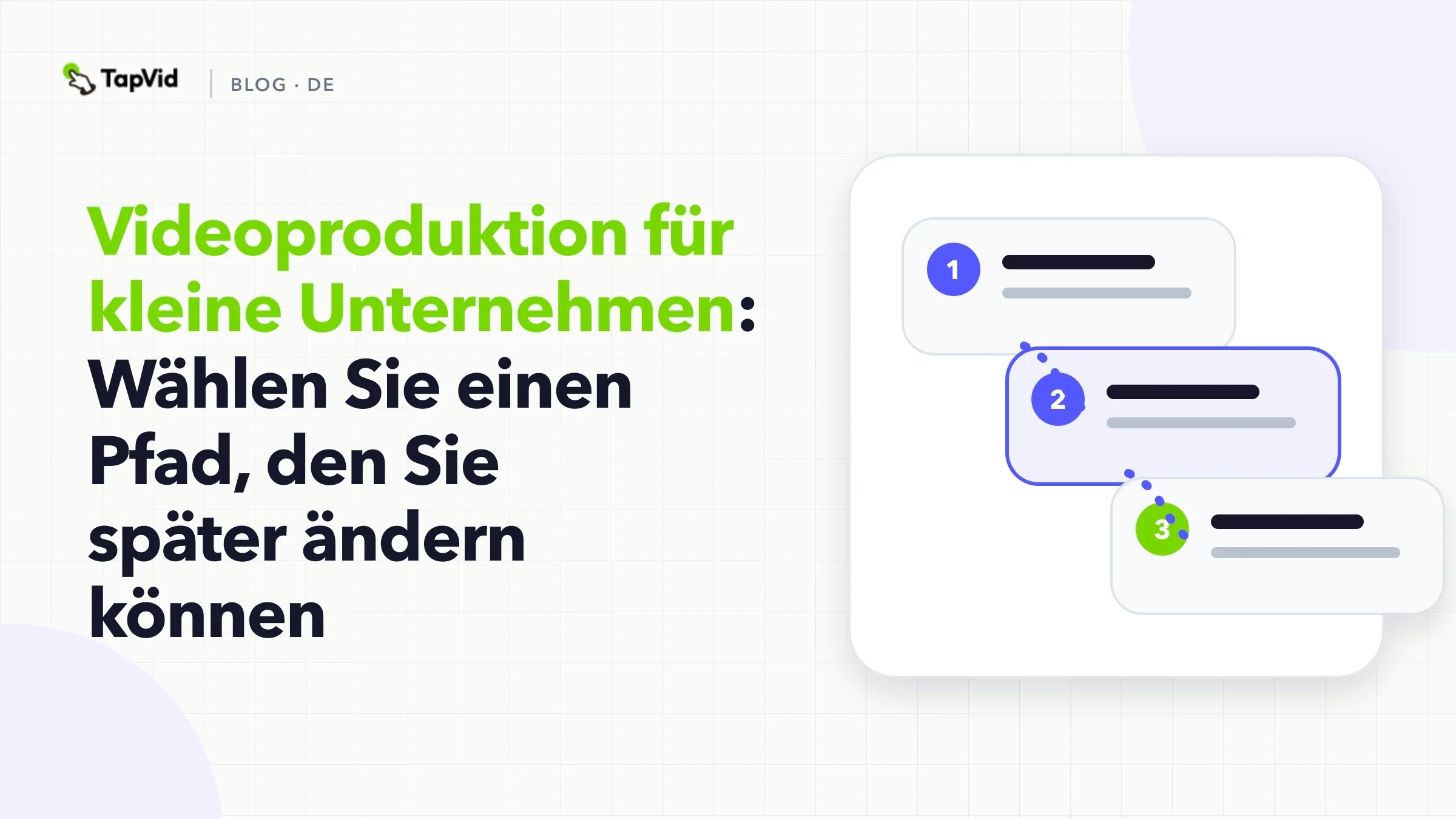Drei Anbieterpfade für ein Video, das Sie später ändern können: Person filmen, Dateien wiederverwenden oder ein Briefing schreiben