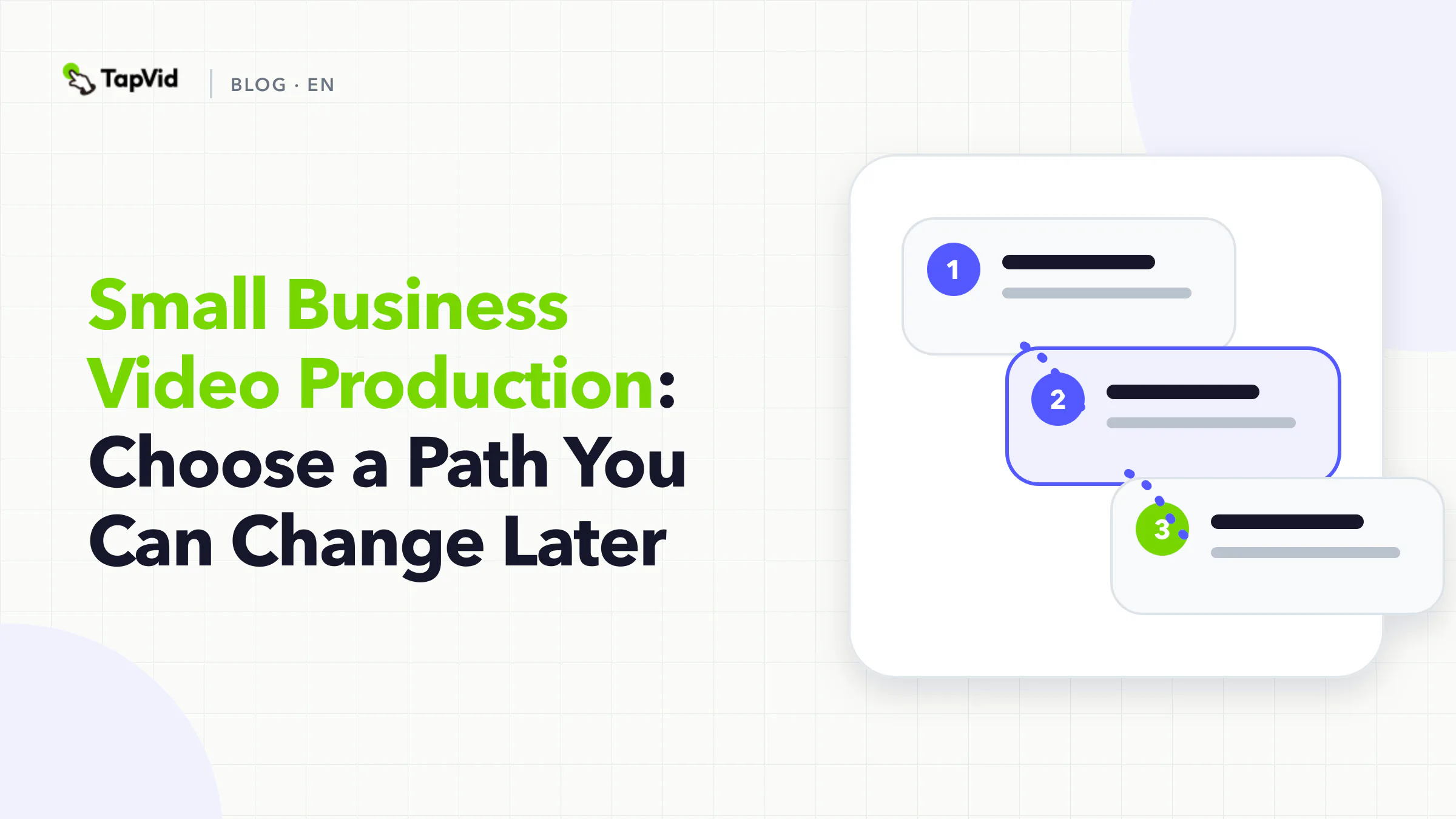 Three provider paths for a video you can change later: film the person, reuse files, or write a brief