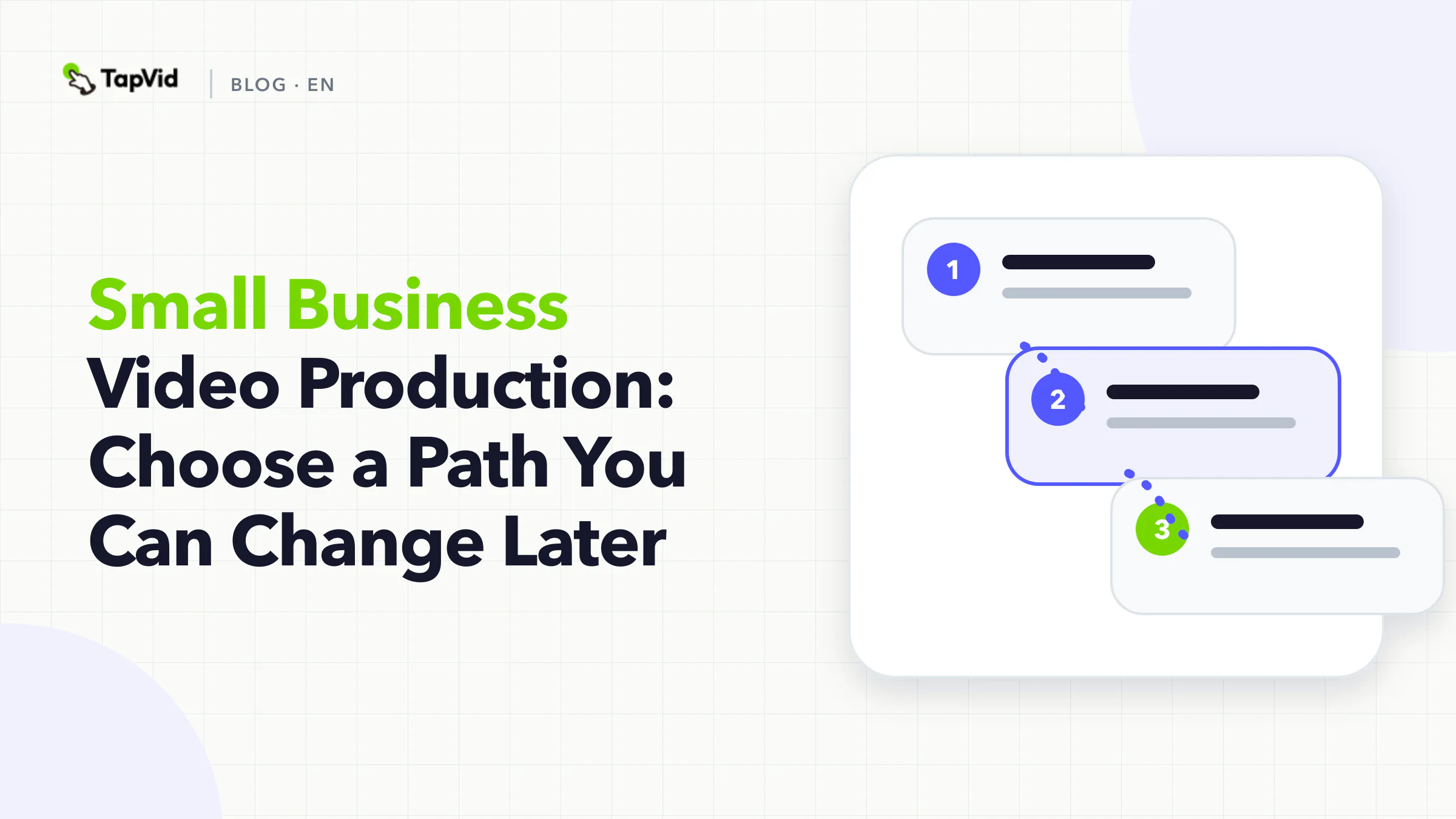Three provider paths for a video you can change later: film the person, reuse files, or write a brief