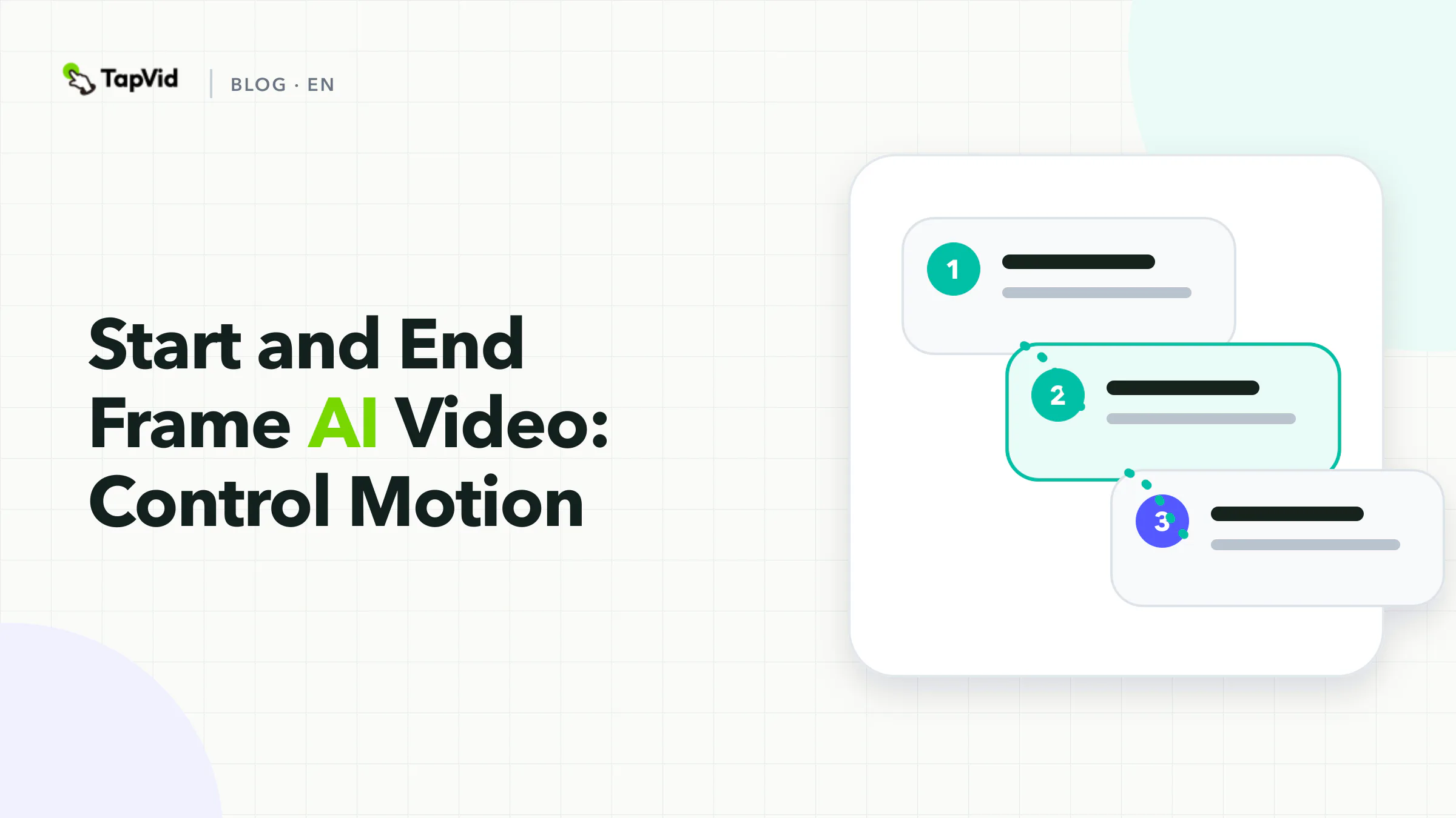 Start and End Frame AI Video: Control Motion workflow, evidence, and acceptance checks