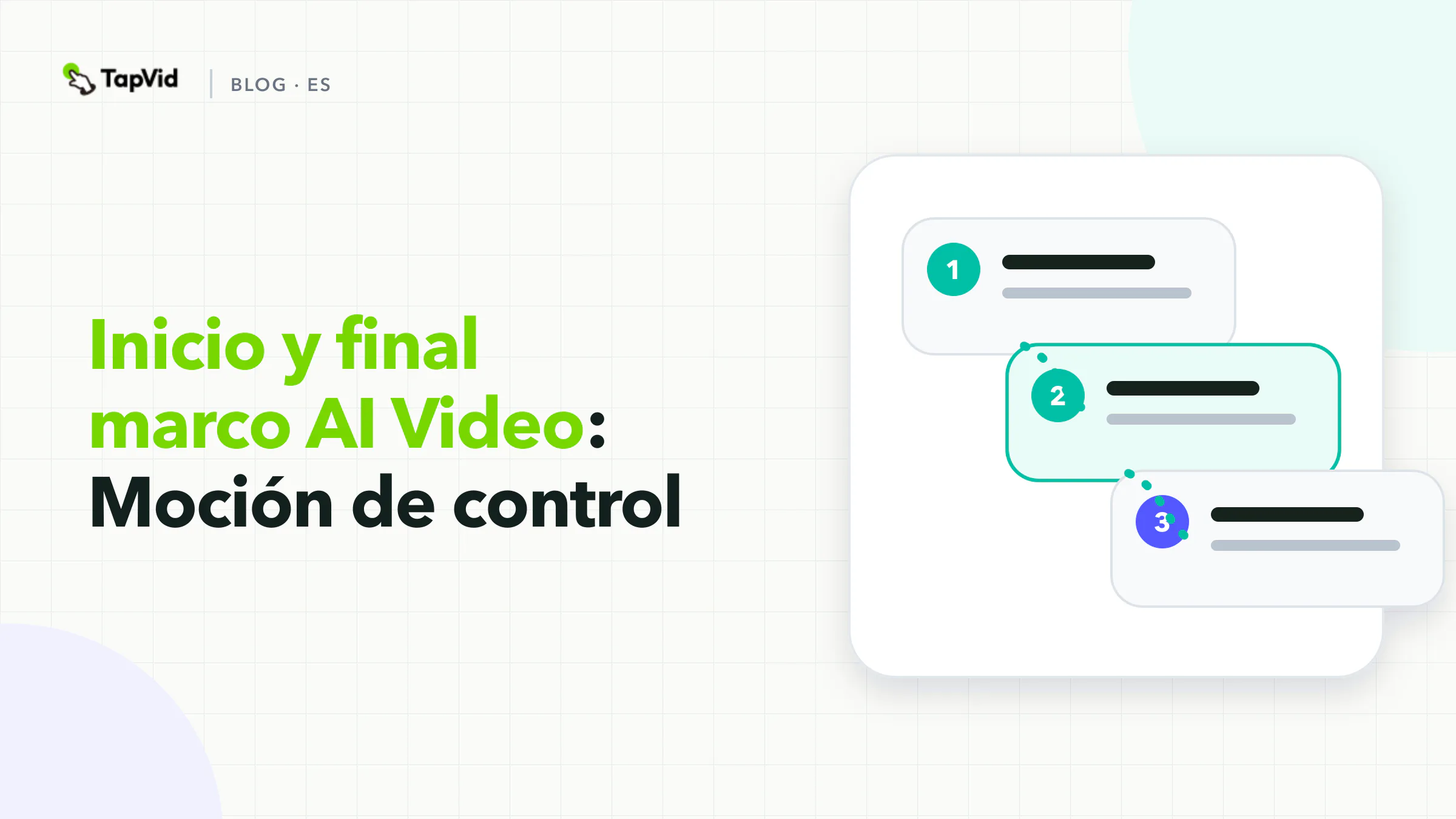 Inicio y Fin del marco AI Video: Control flujo de trabajo, evidencia y cheques de aceptación