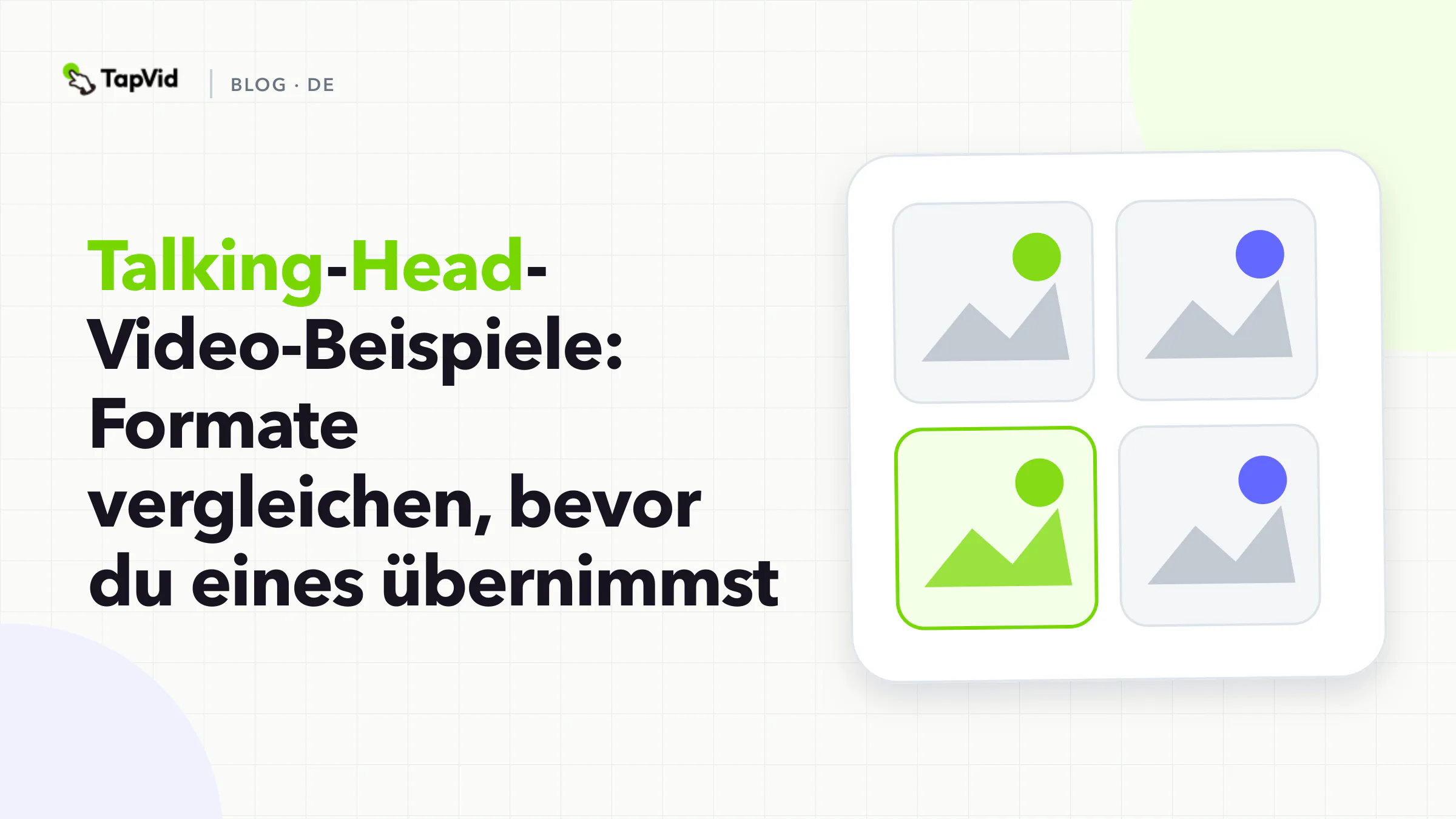 Drei-Schritt-Cover: Aufgabe benennen, Talking-Head-Format bewerten, dann eine Regel übernehmen.