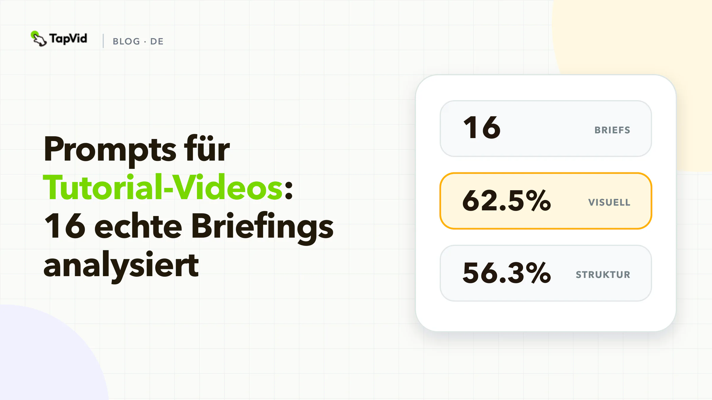 Prompts für Tutorial-Videos: 16 echte Briefings analysiert
