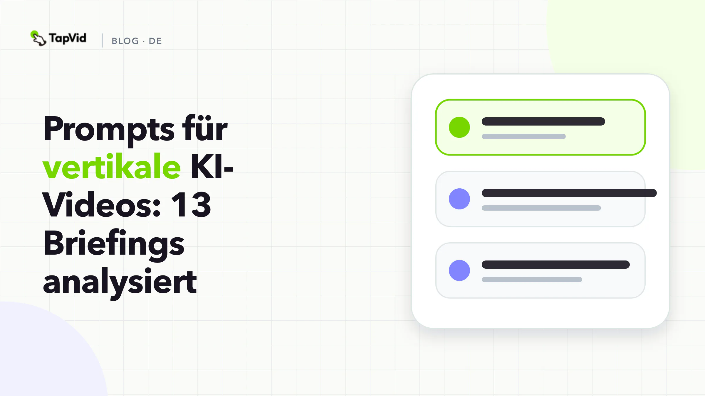 Prompts für vertikale KI-Videos: 13 Briefings analysiert