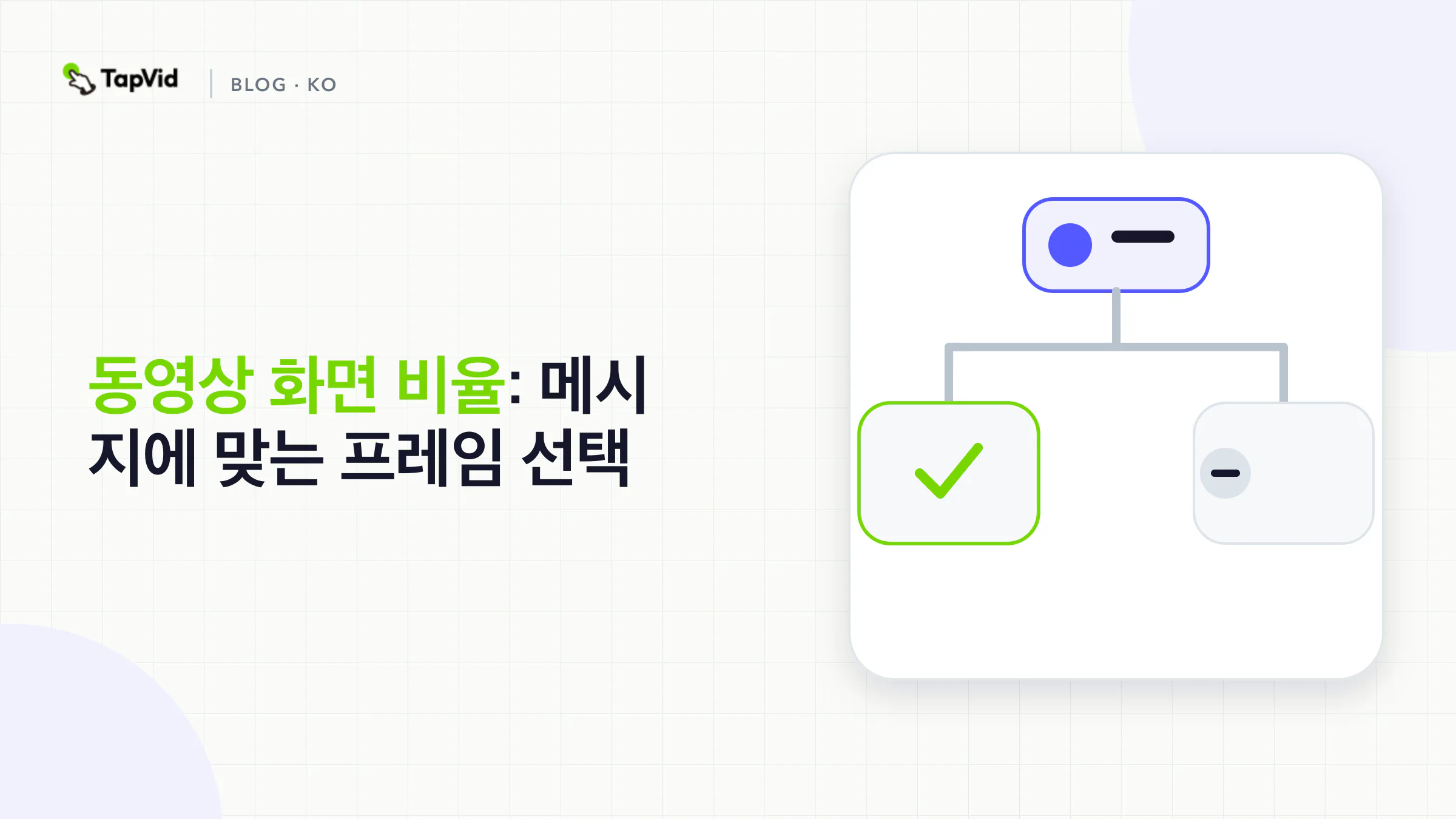 동영상 화면 비율: 메시지에 맞는 프레임 선택