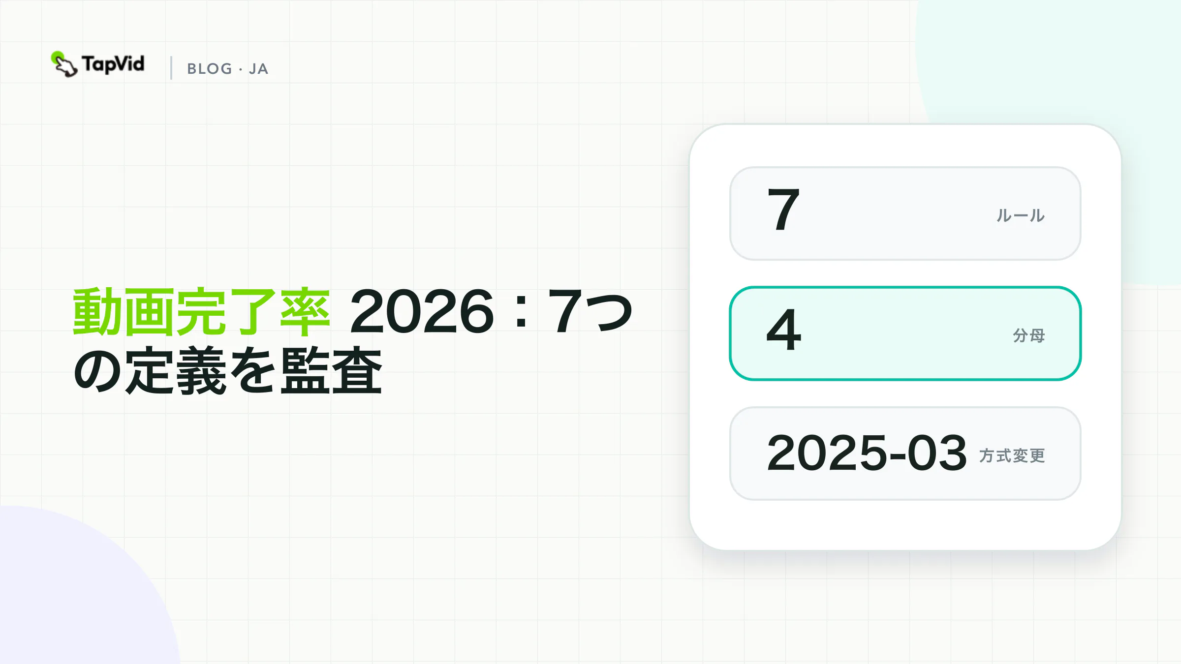 2026 年のビデオ完成率: 7 つの定義 監査済み調査の表紙