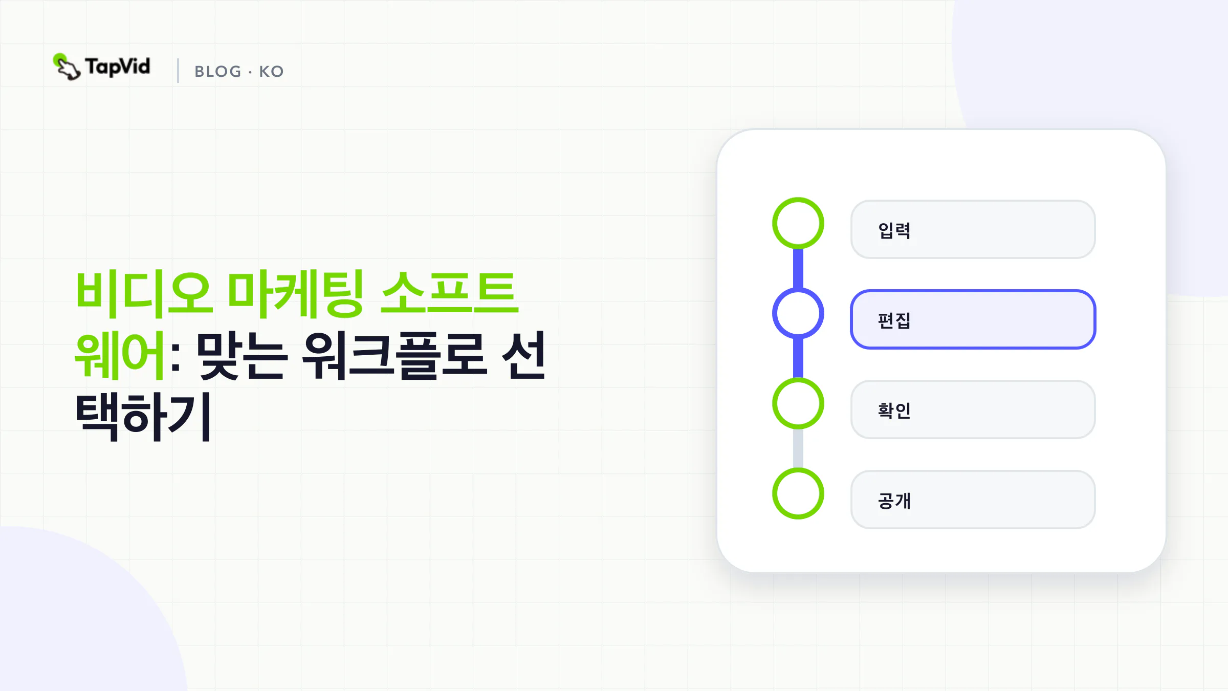 각 워크플로가 보존해야 할 제품의 사실을 기준으로 비교한 비디오 마케팅 소프트웨어