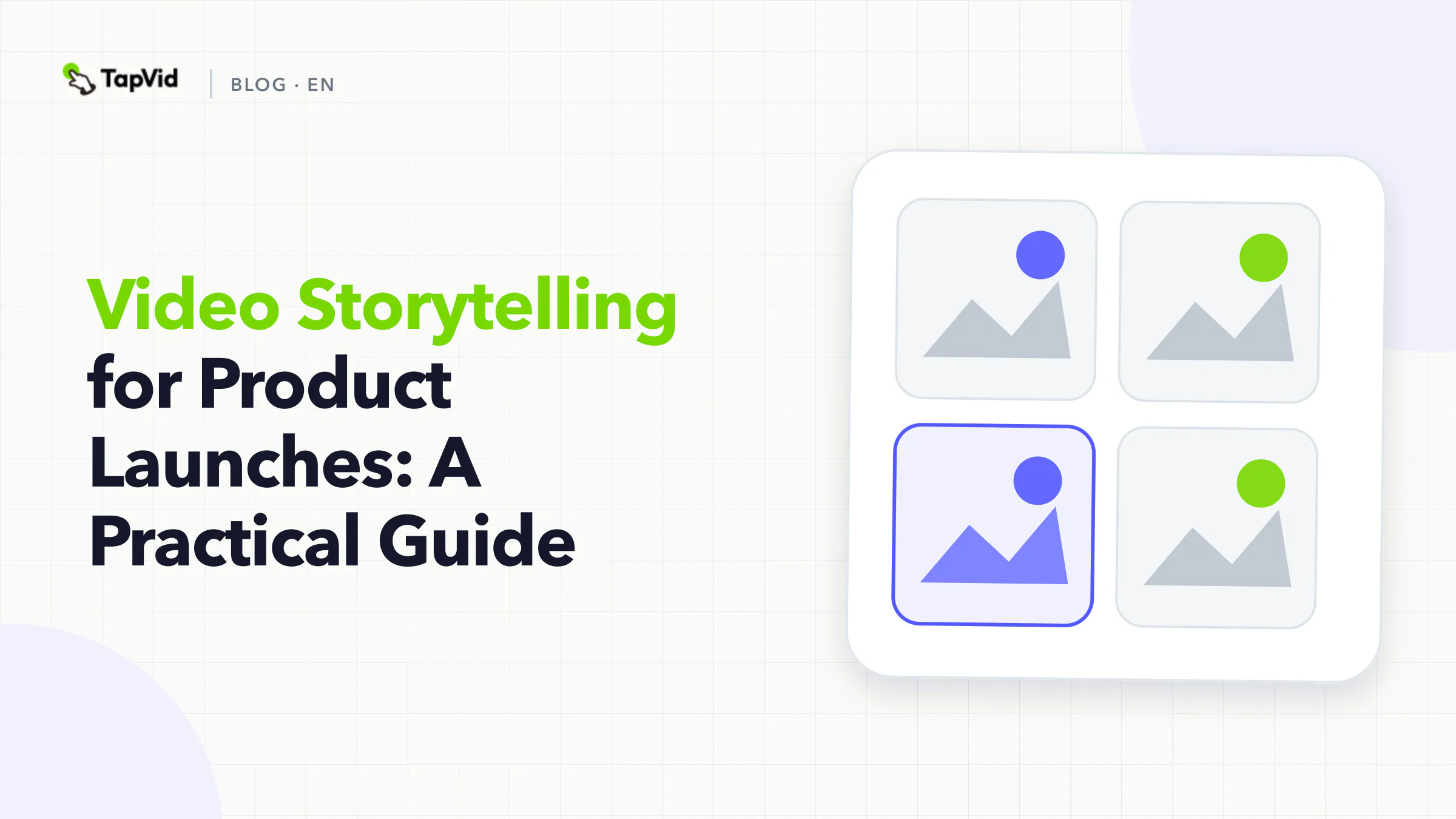 Video storytelling for product launches shown as a six-beat story path