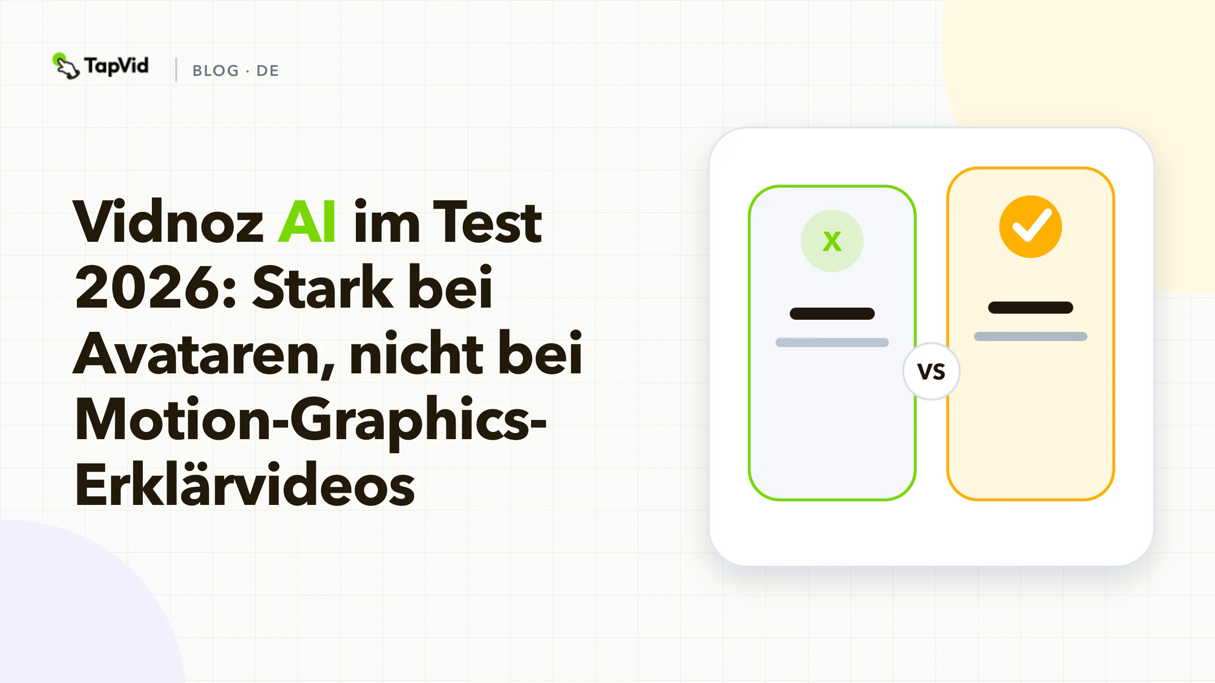 Vidnoz AI im Test – großartig für Avatare, nicht für Motion-Graphics-Erklärvideos