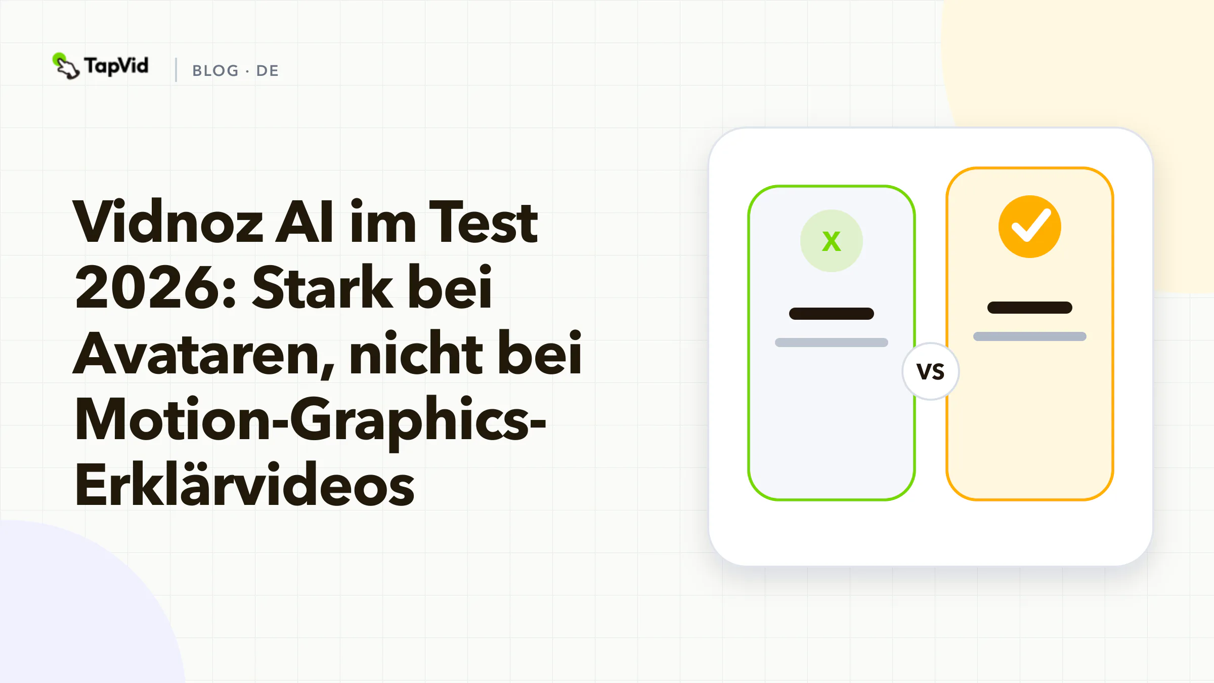 Vidnoz AI im Test – großartig für Avatare, nicht für Motion-Graphics-Erklärvideos