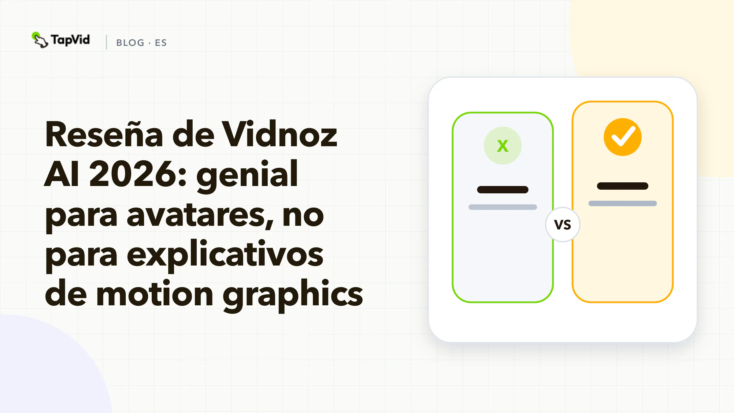Reseña de Vidnoz AI: excelente para avatares, no para videos explicativos con motion graphics