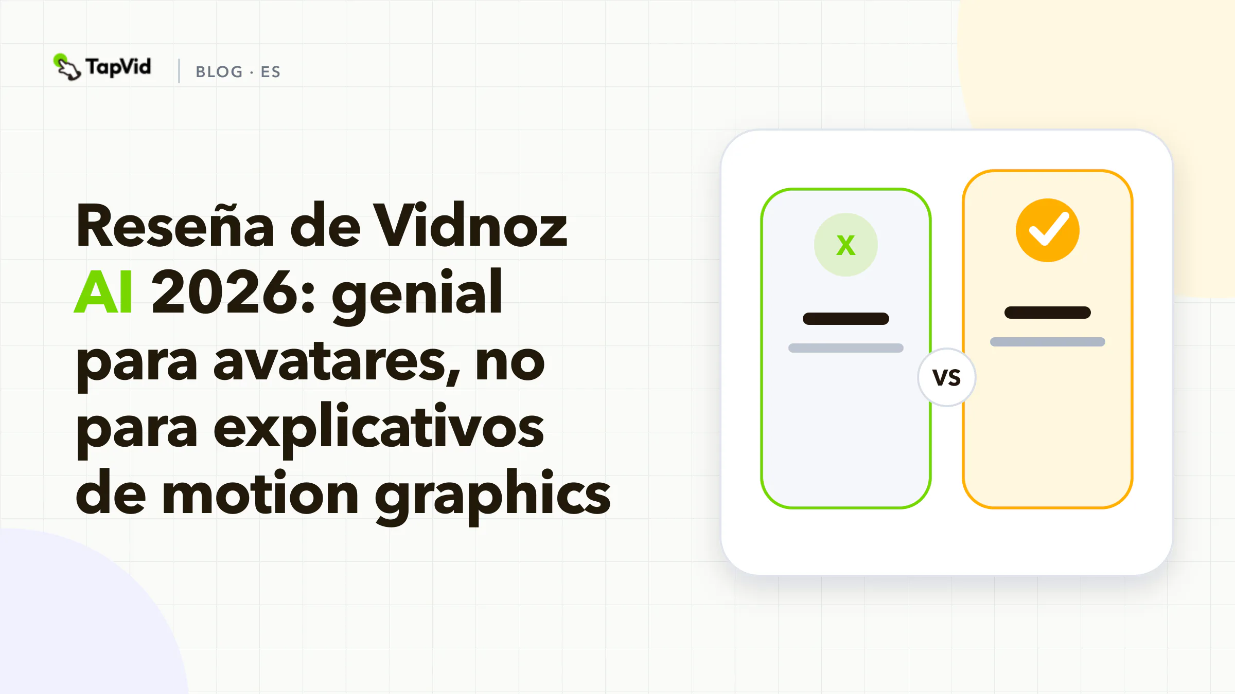 Reseña de Vidnoz AI: excelente para avatares, no para videos explicativos con motion graphics