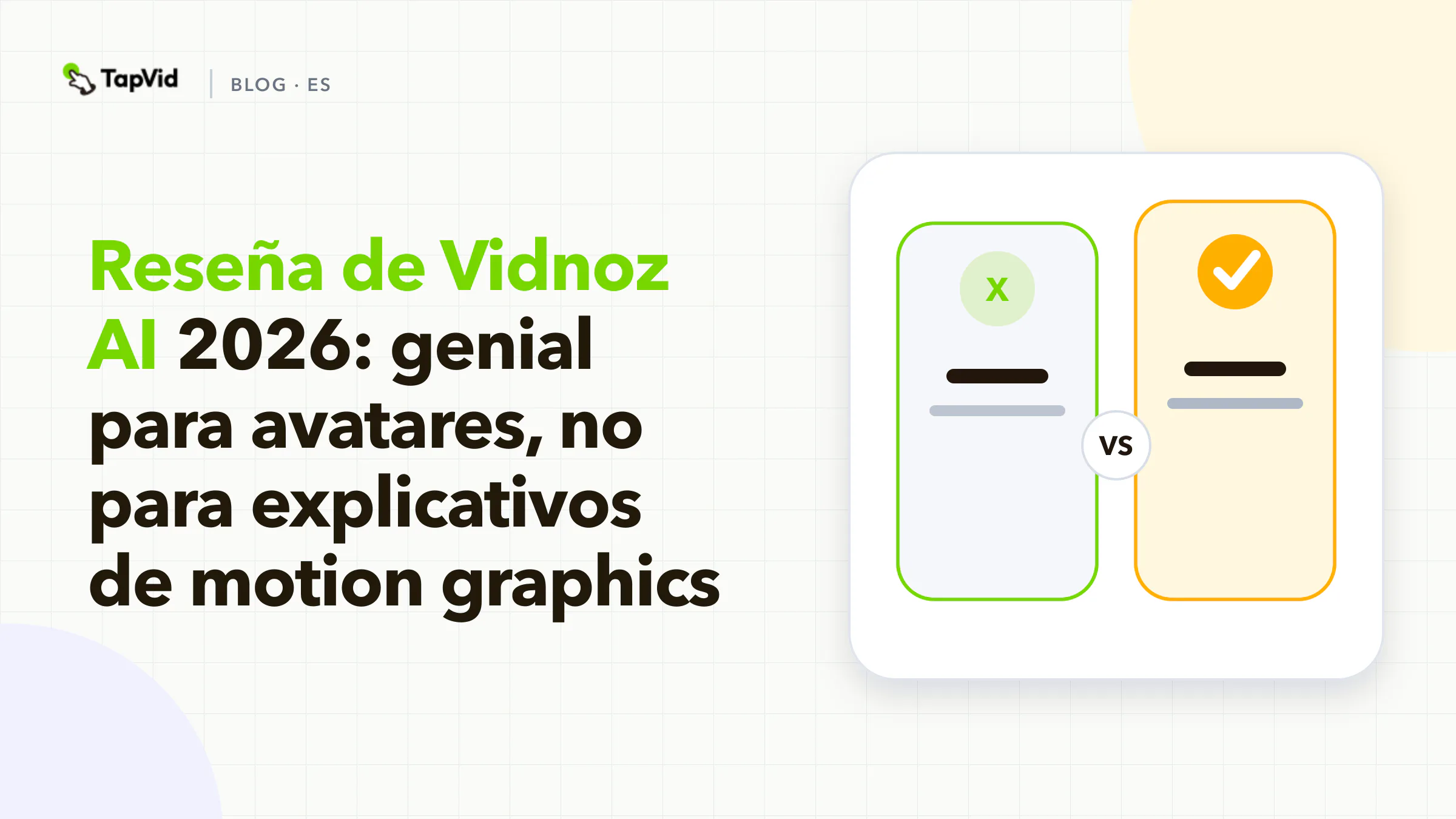 Reseña de Vidnoz AI: excelente para avatares, no para videos explicativos con motion graphics