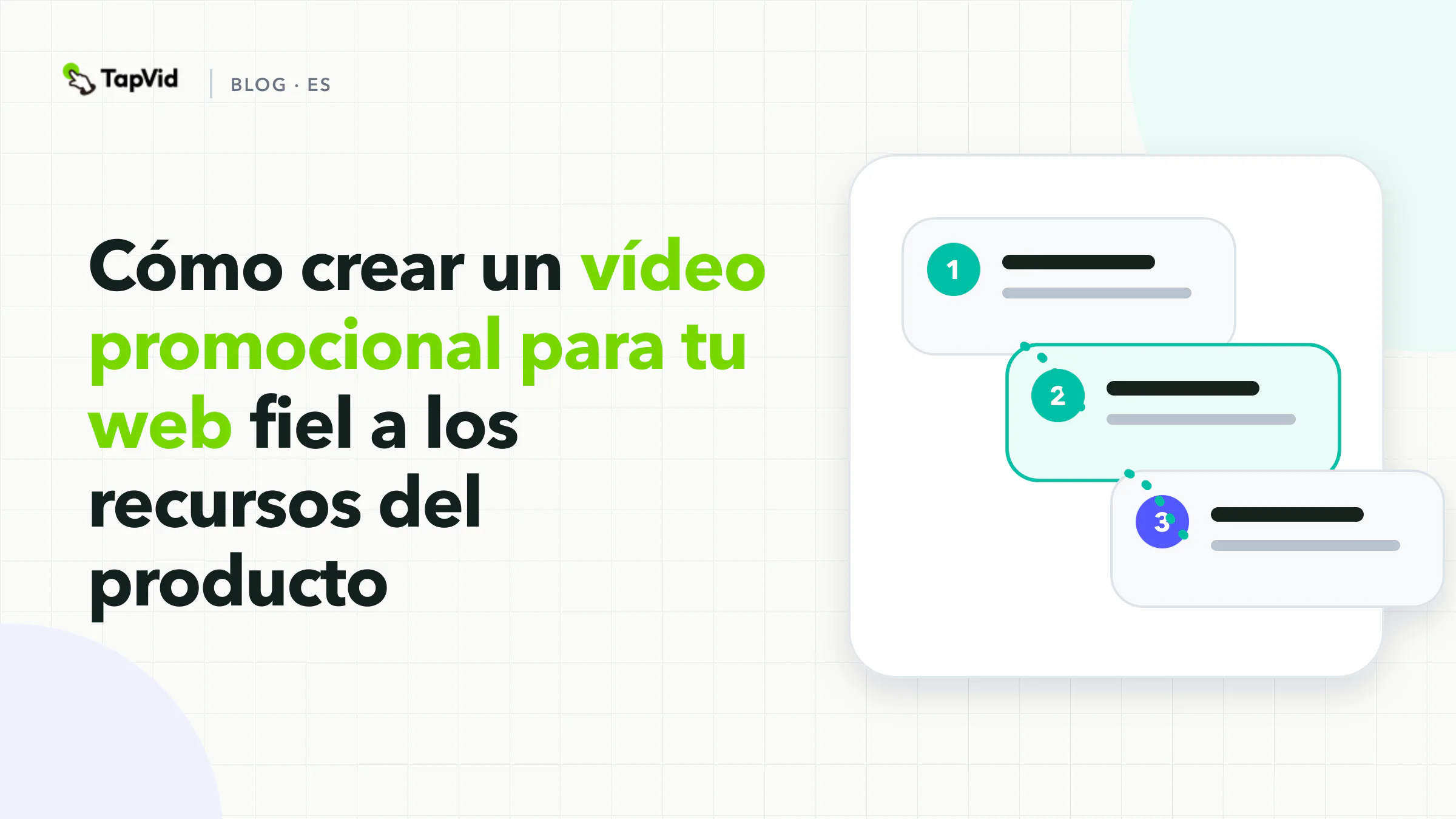 Ruta de planificación de un vídeo promocional web, desde el texto de la landing page hasta cinco bloques narrativos