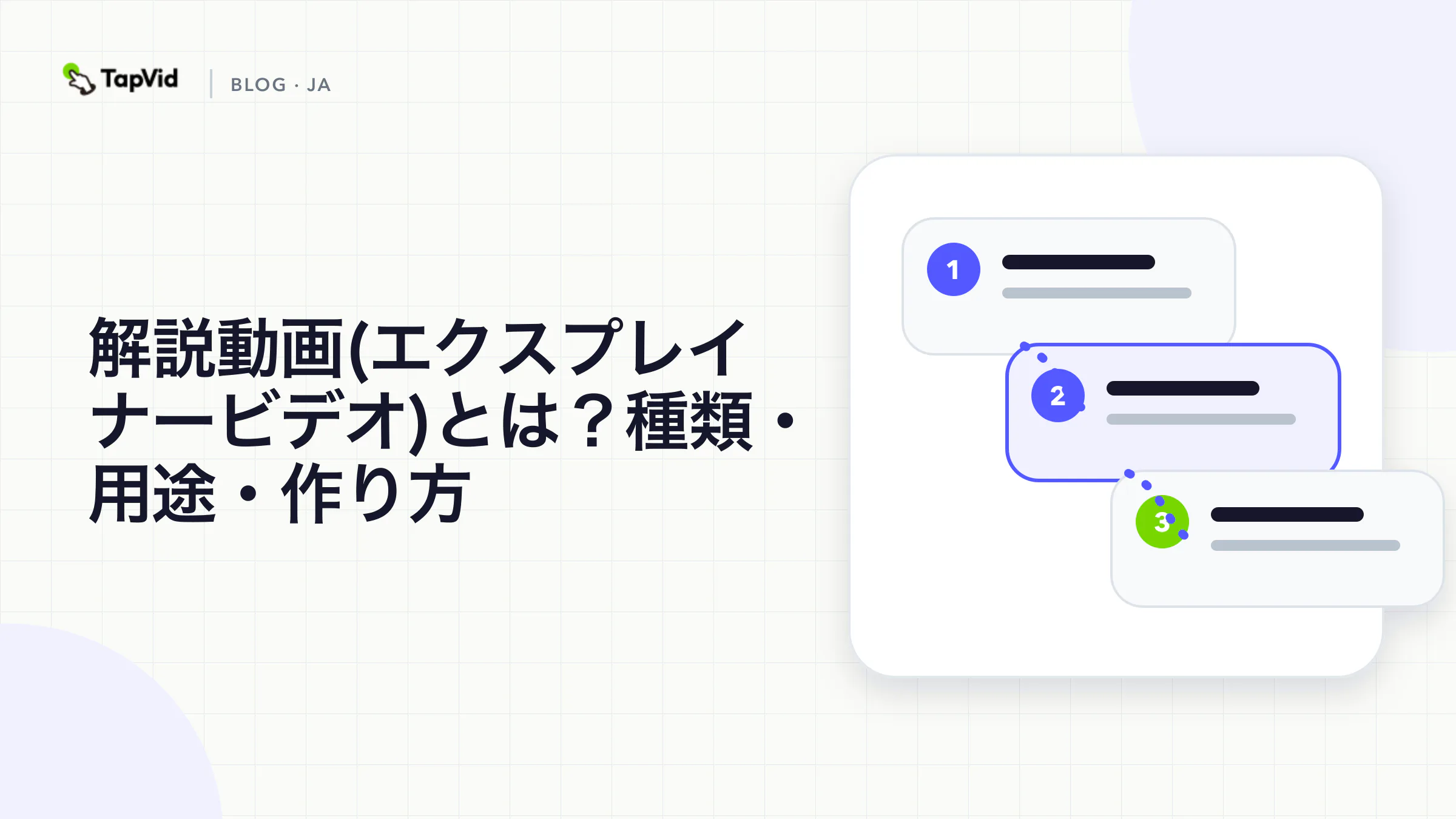 解説動画とは：主な種類、使い分け、AIでの作り方