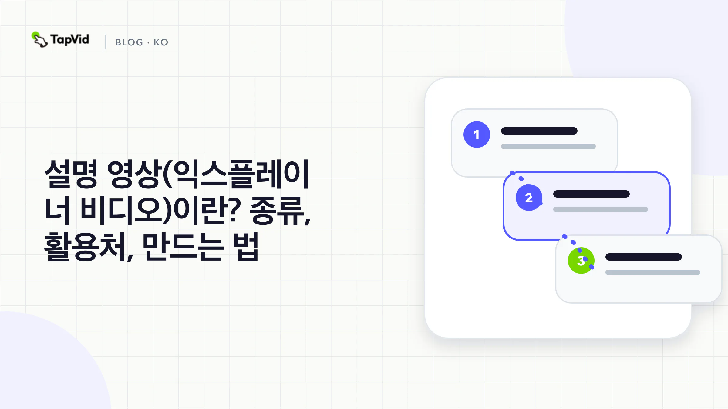 설명 영상이란: 주요 유형, 유형별 사용 시점, AI로 만드는 방법