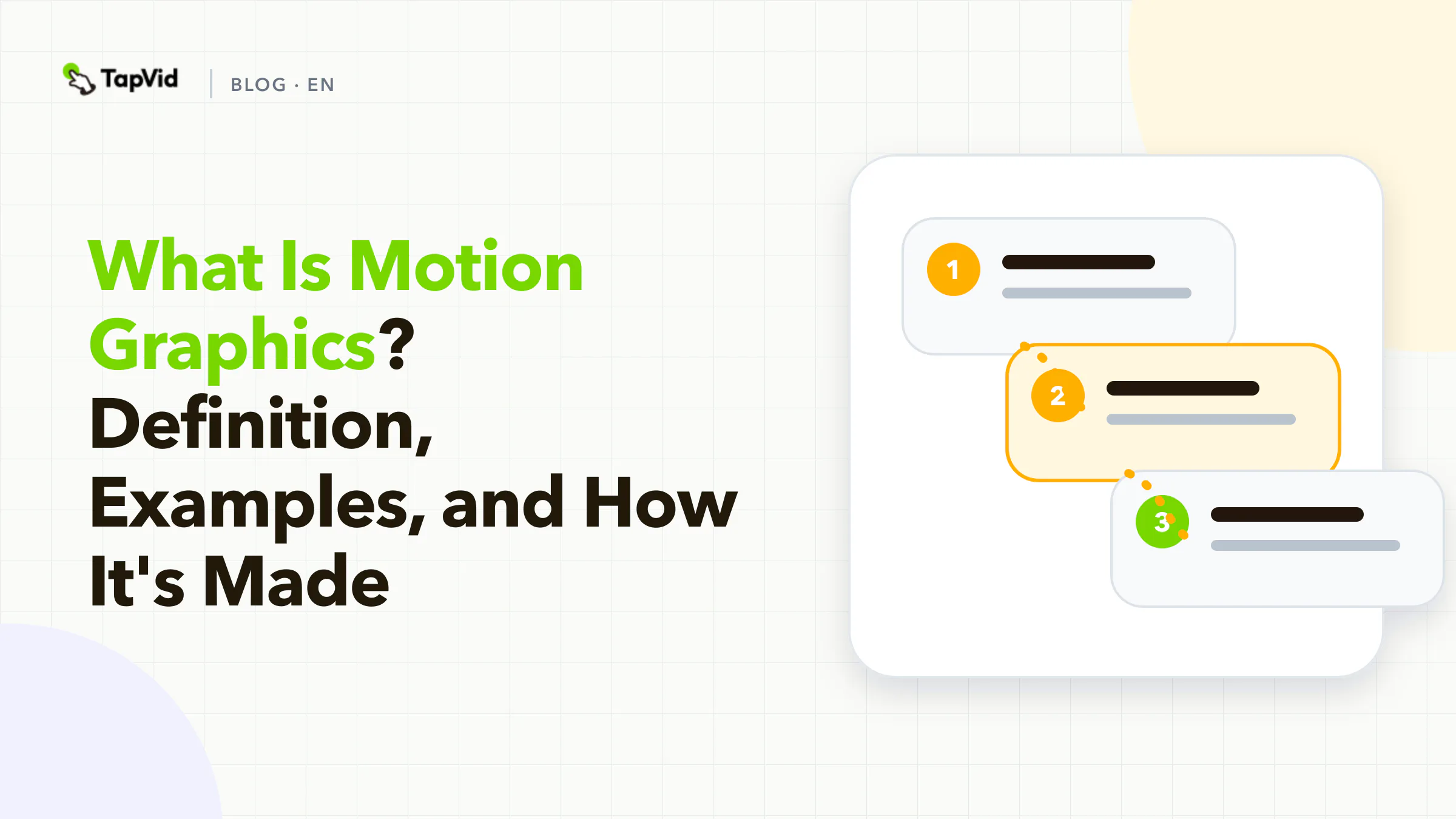 What is motion graphics: graphic design set in motion