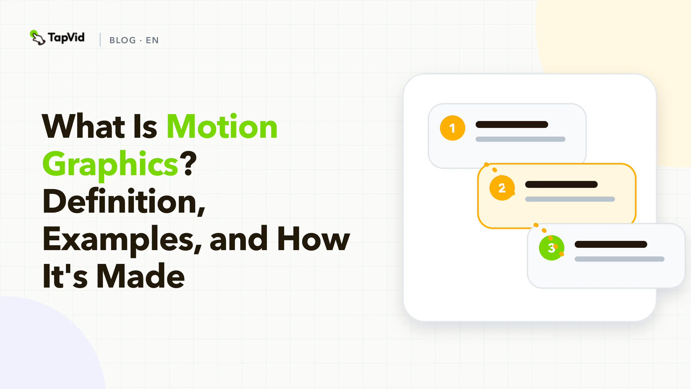What is motion graphics: graphic design set in motion
