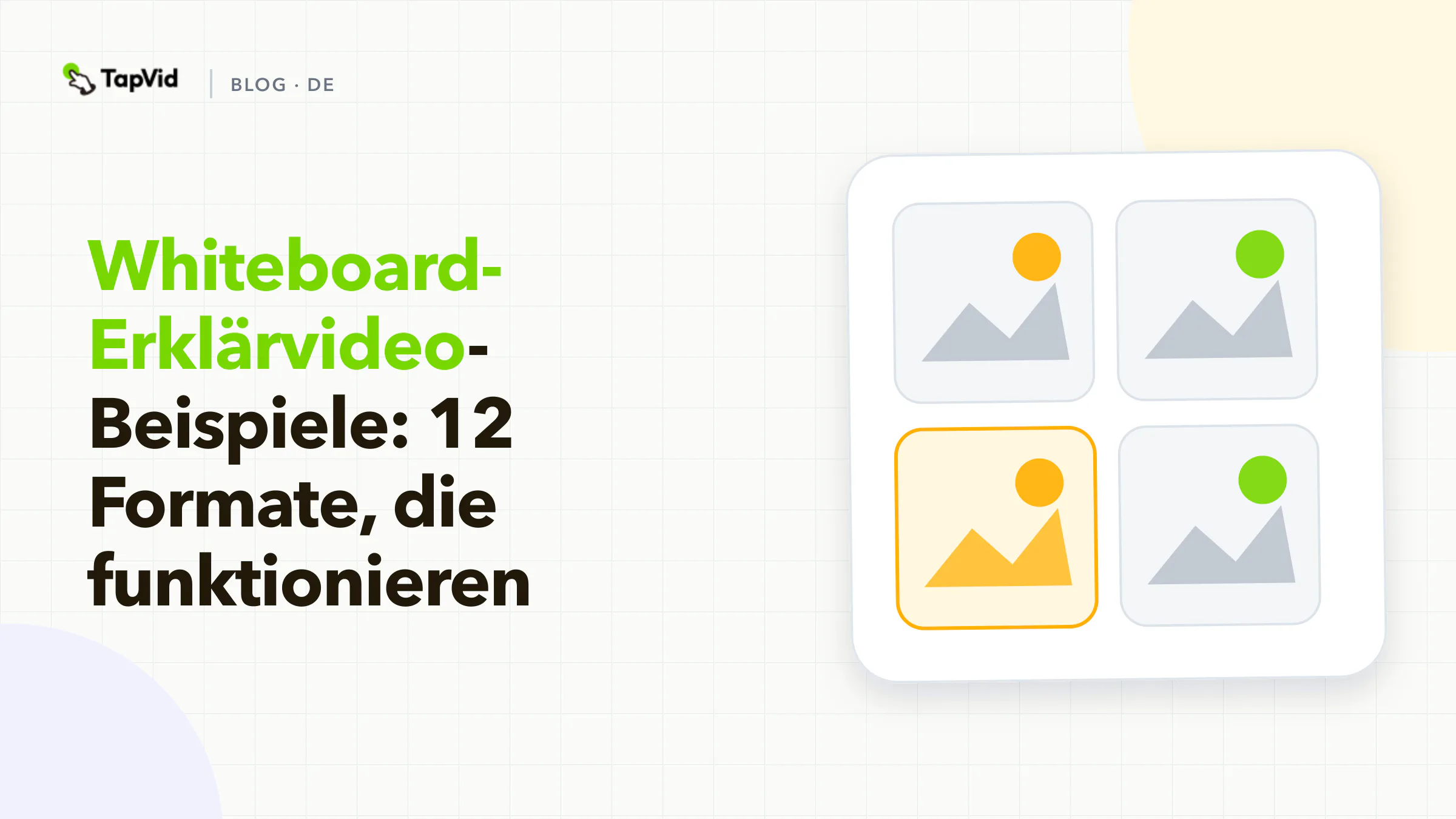 Whiteboard-Erklärvideo-Beispiele, geordnet nach Erklärungsaufgabe