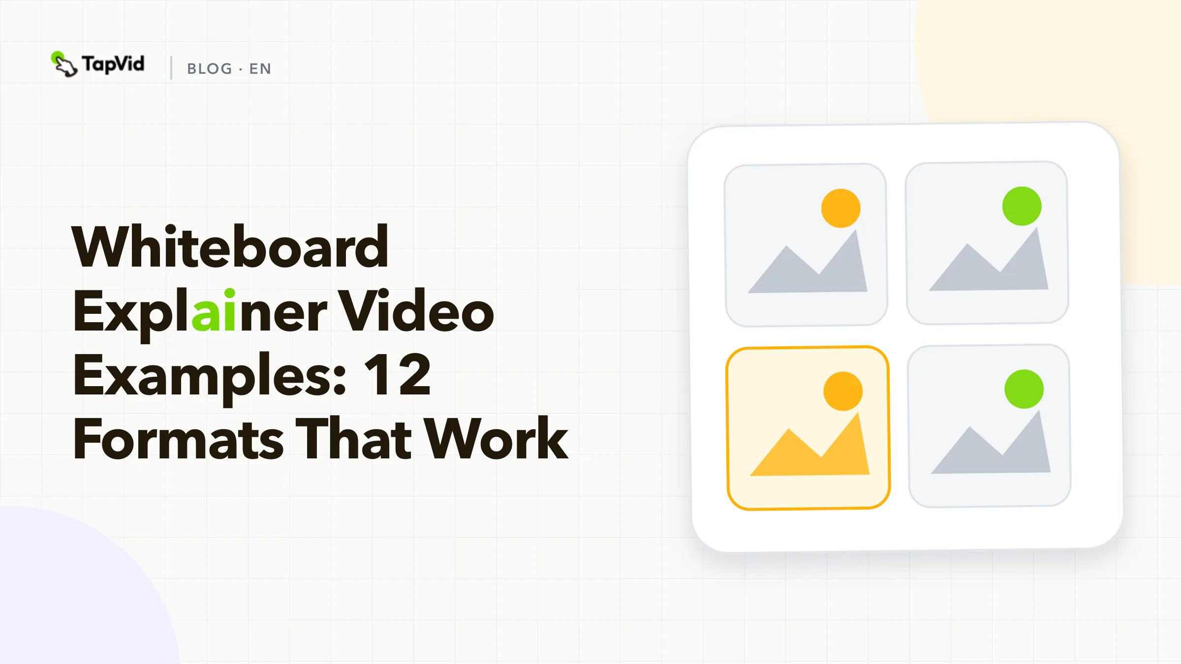 Whiteboard explainer video examples organized by explanation job