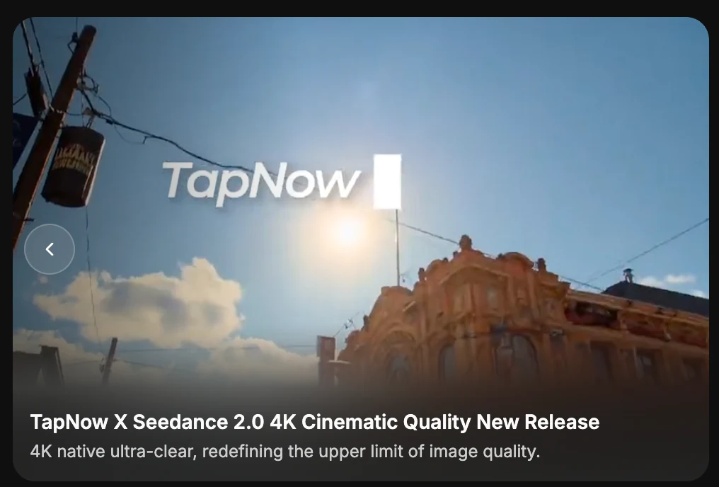 A TapNow 4K cinematic canvas example