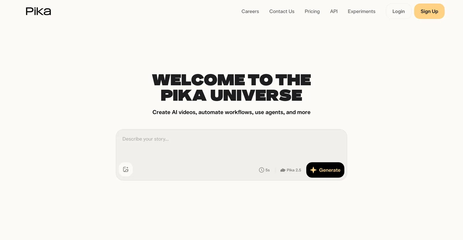 The Pika homepage