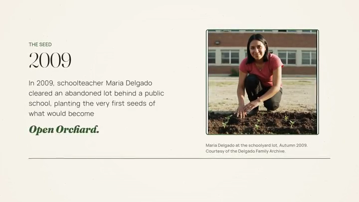 Verified Good Case frame: Open Orchard demonstrates a nonprofit corporate-film treatment