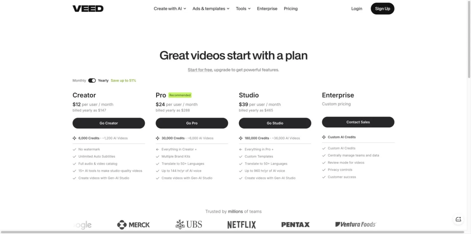 3. VEED and Descript: best for editing footage you already have