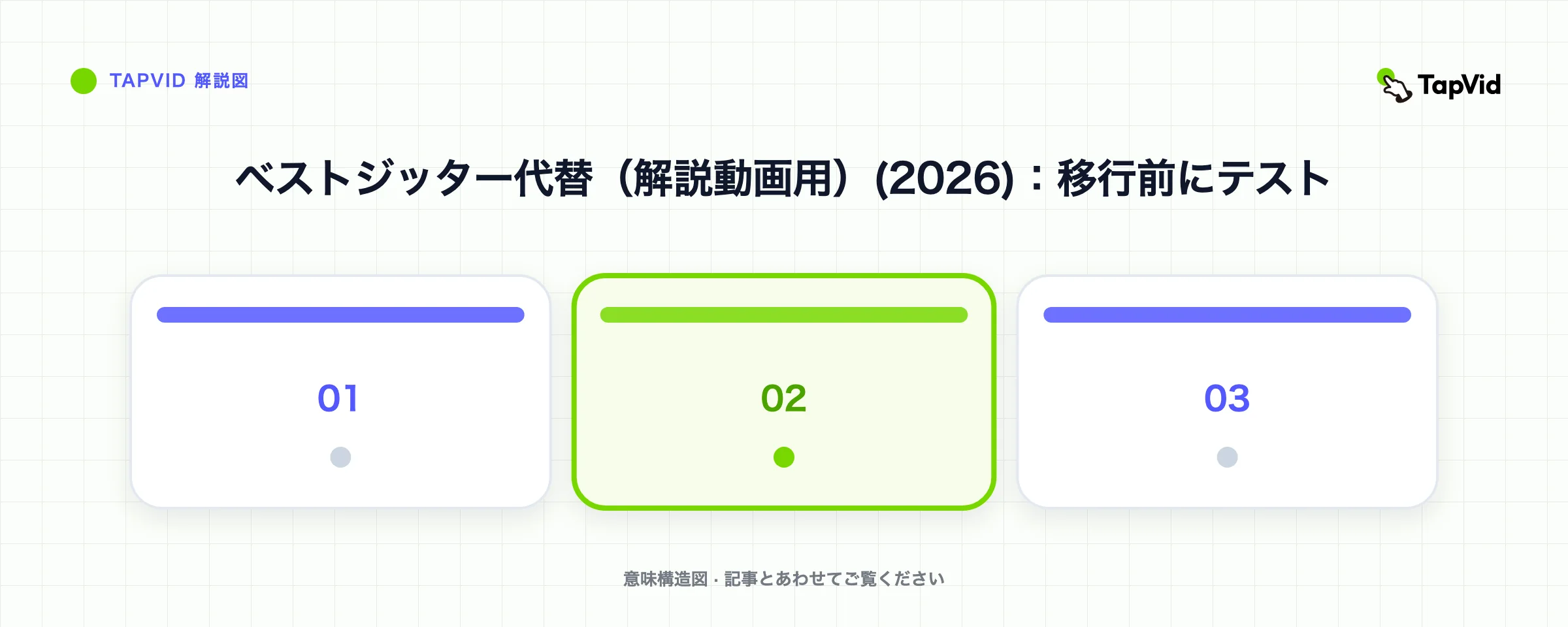 ベストジッター代替（解説動画用）(2026)：移行前にテスト