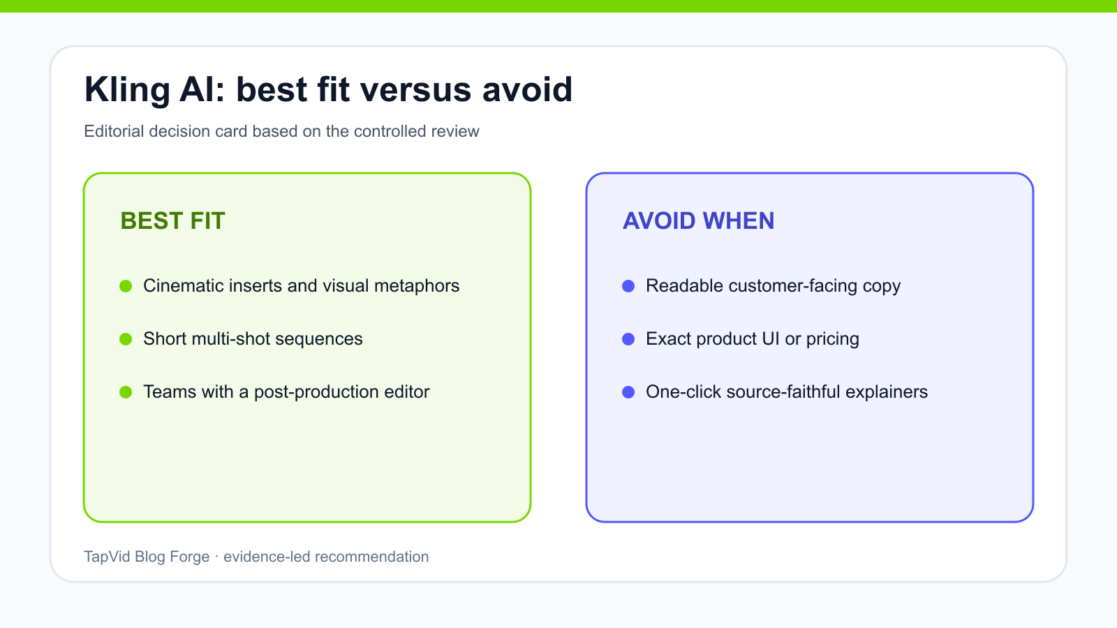 Kling AI Review 2026: Strong Scenes, Unreliable Text buyer decision evidence