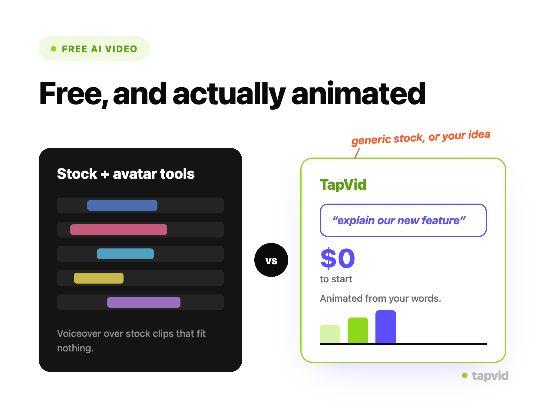 Refining and exporting a free AI video in TapVid